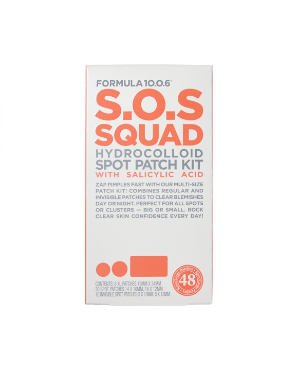 48 Piece Formula 10.0.6 S.O.S Squad Hydrocolloid Spot Patch Kit - Salicylic Acid