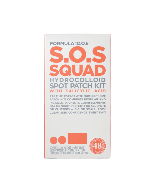 48 Piece Formula 10.0.6 S.O.S Squad Hydrocolloid Spot Patch Kit - Salicylic 