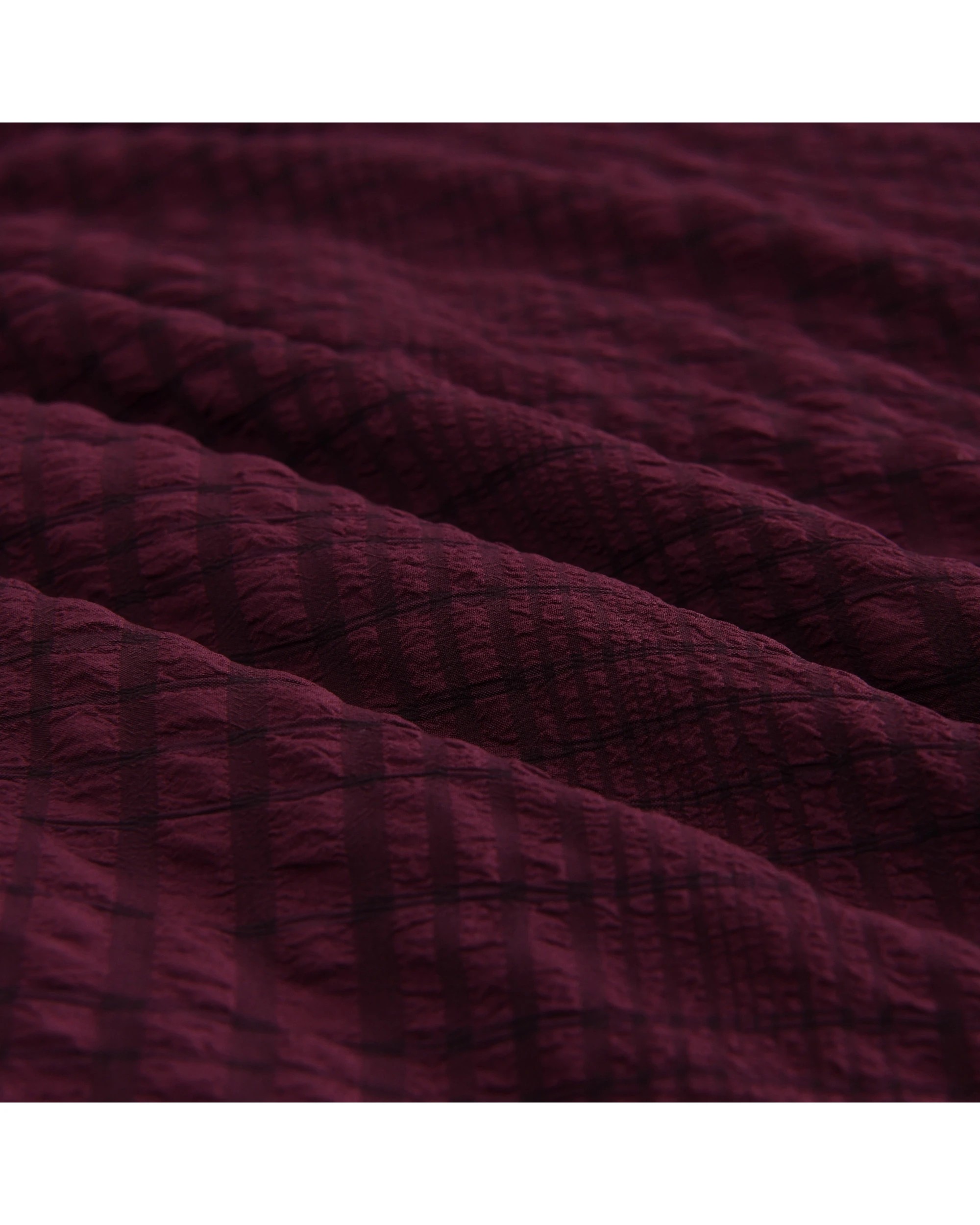 3 Dreamaker Ellis Seersucker Quilt Cover Set - King Single Bed - Cherry, 3 of 4