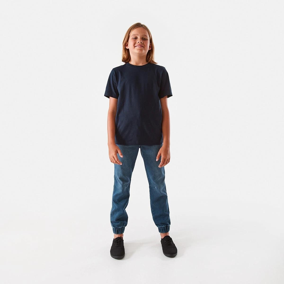 5 Short Sleeve Plain T-shirt Harb Navy, 5 of 8