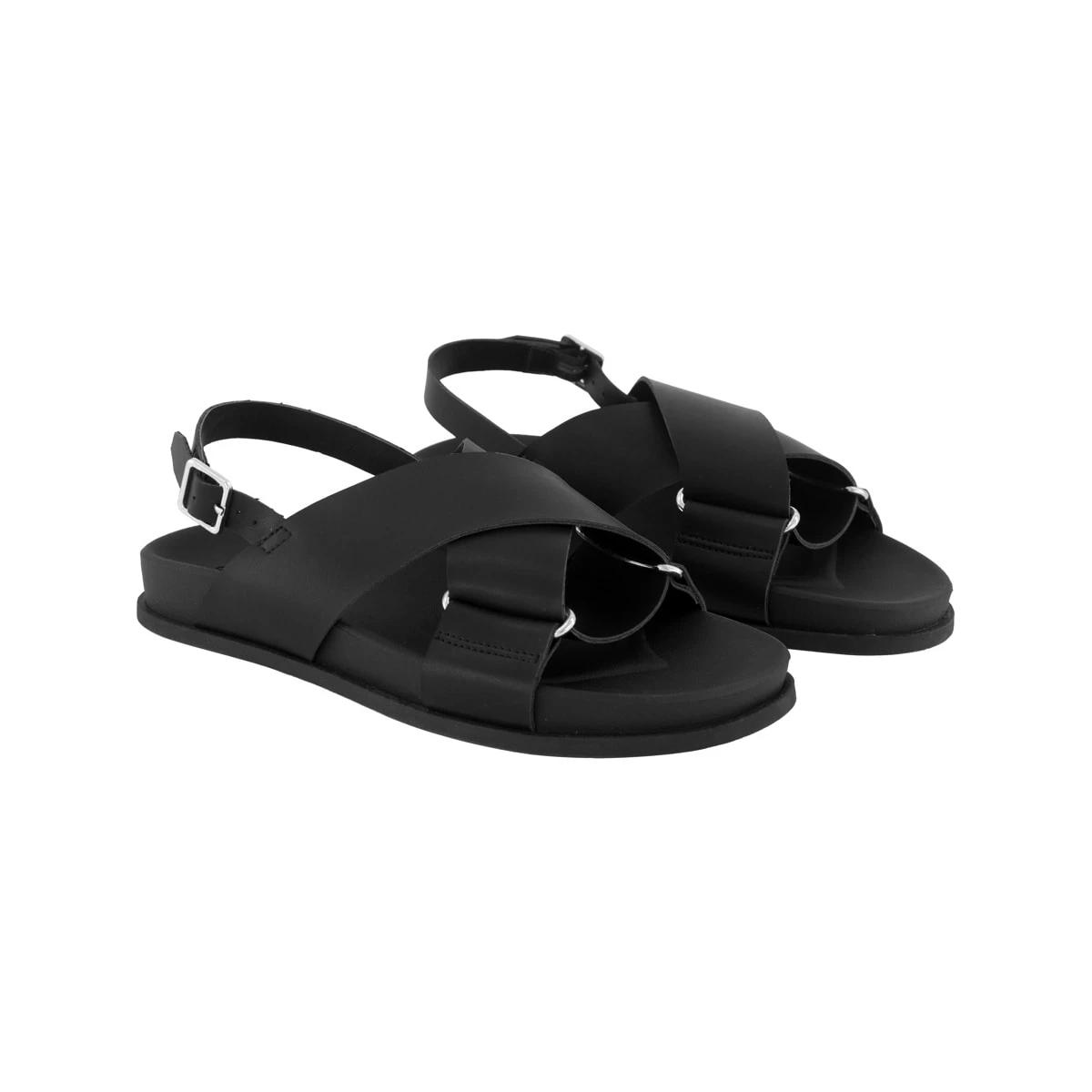 2 Crossover Comfort Sandals BLACK, 2 of 3
