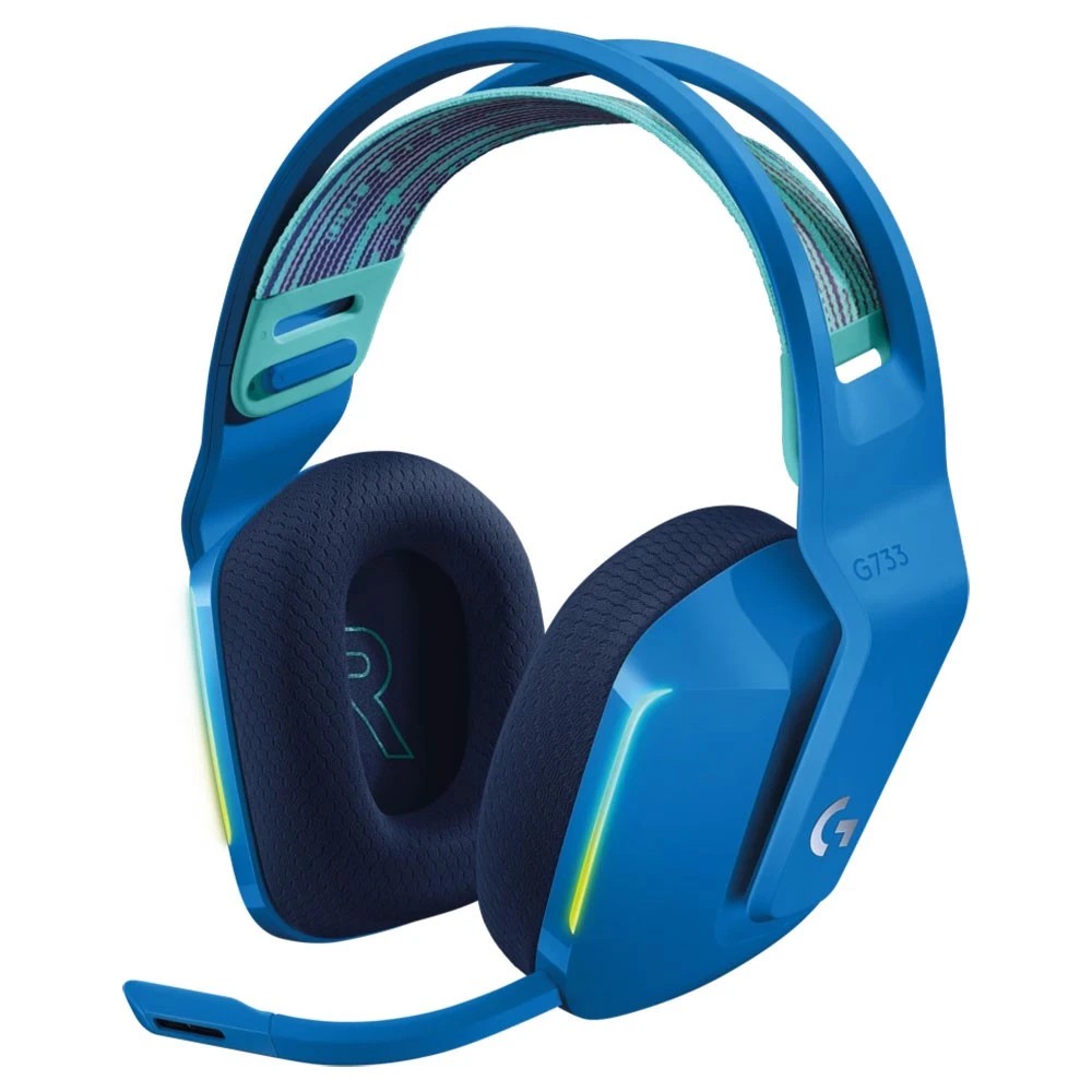 1 Logitech G733 Lightspeed Wireless RGB Gaming Headset - Blue
 - Blue, 1 of 3