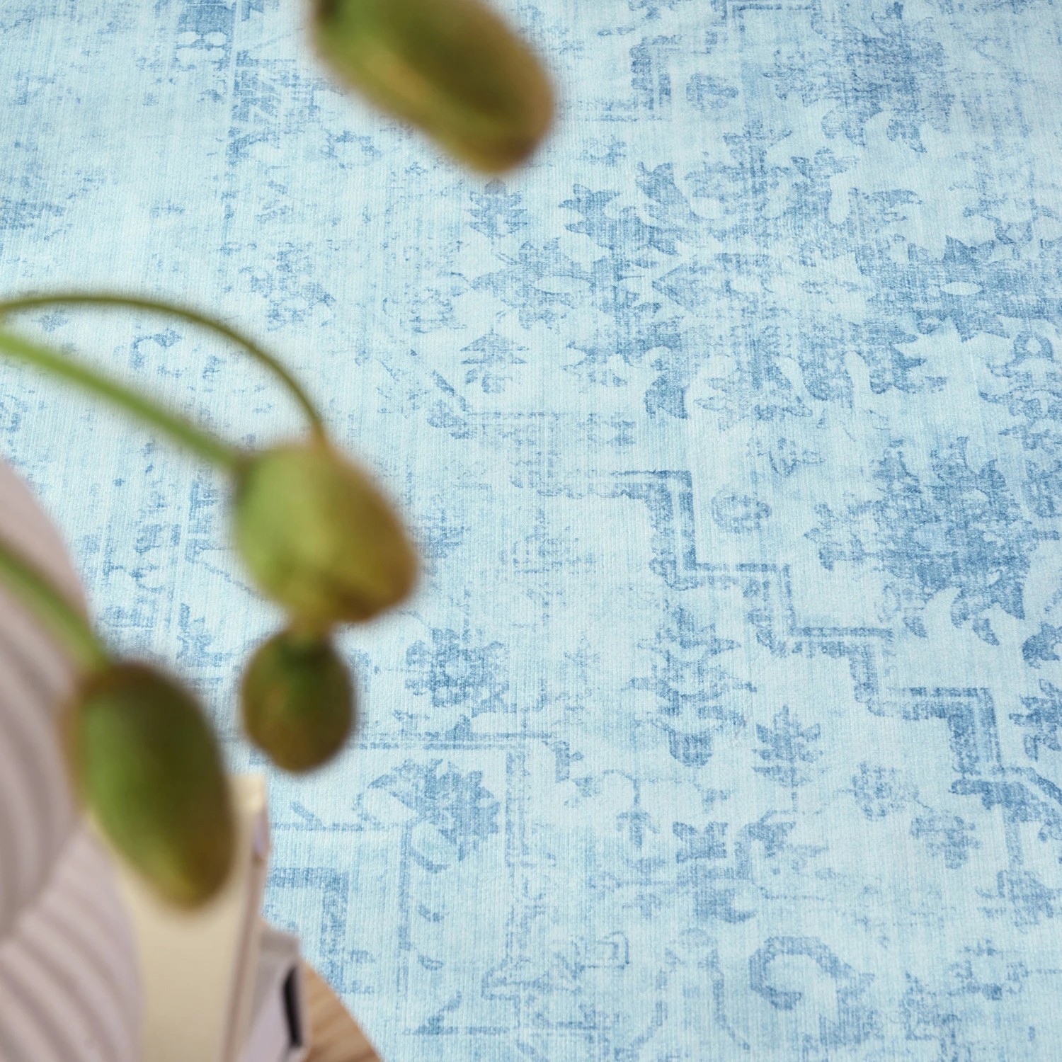 4 Common Ground Rugs Opaline 270x180cm - Large Power Loomed Washable Floor Rug - Blue, 4 of 9