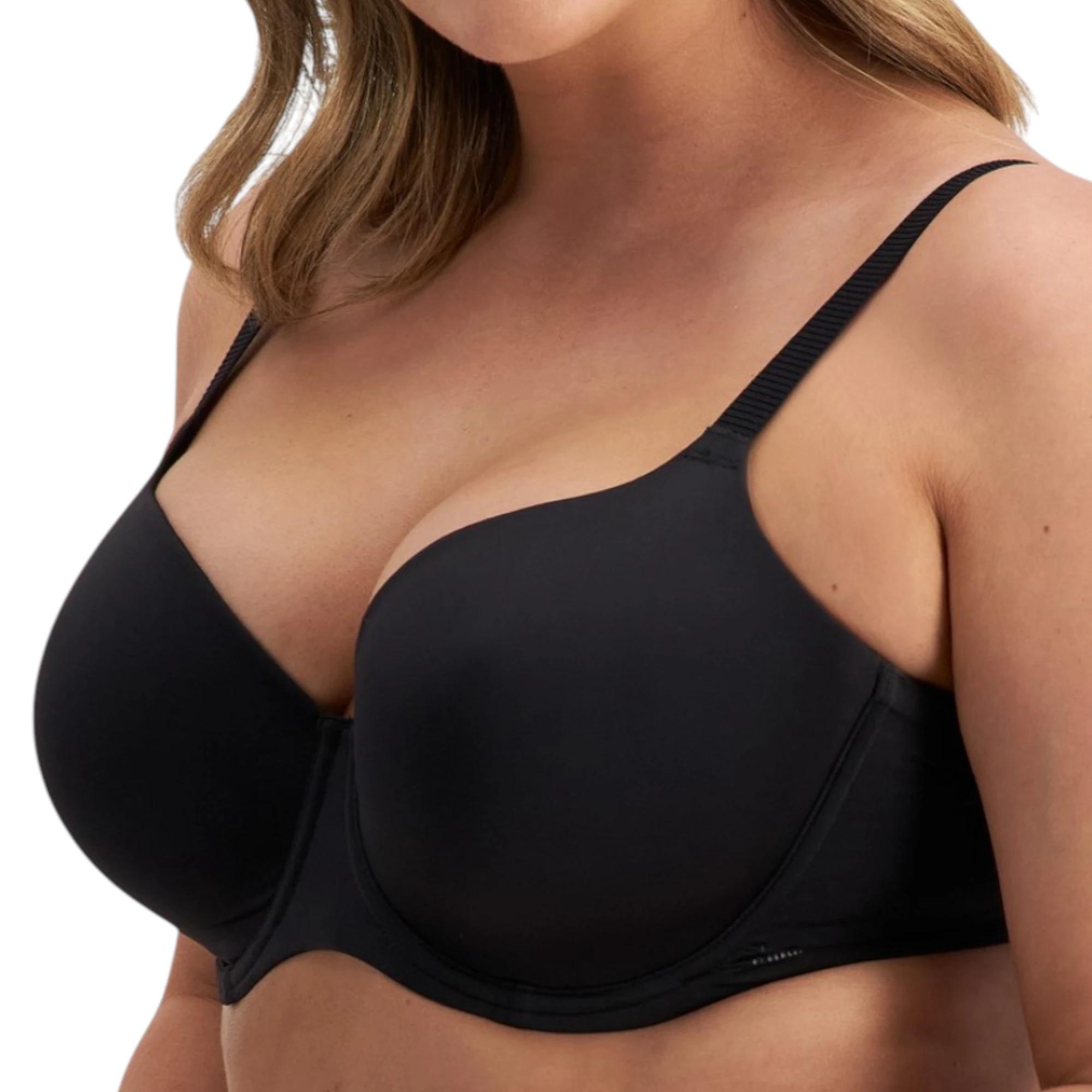 2 Be By Berlei Womens Full Coverage Black T-Shirt Fuller Cup Bra BLACK, 2 of 3