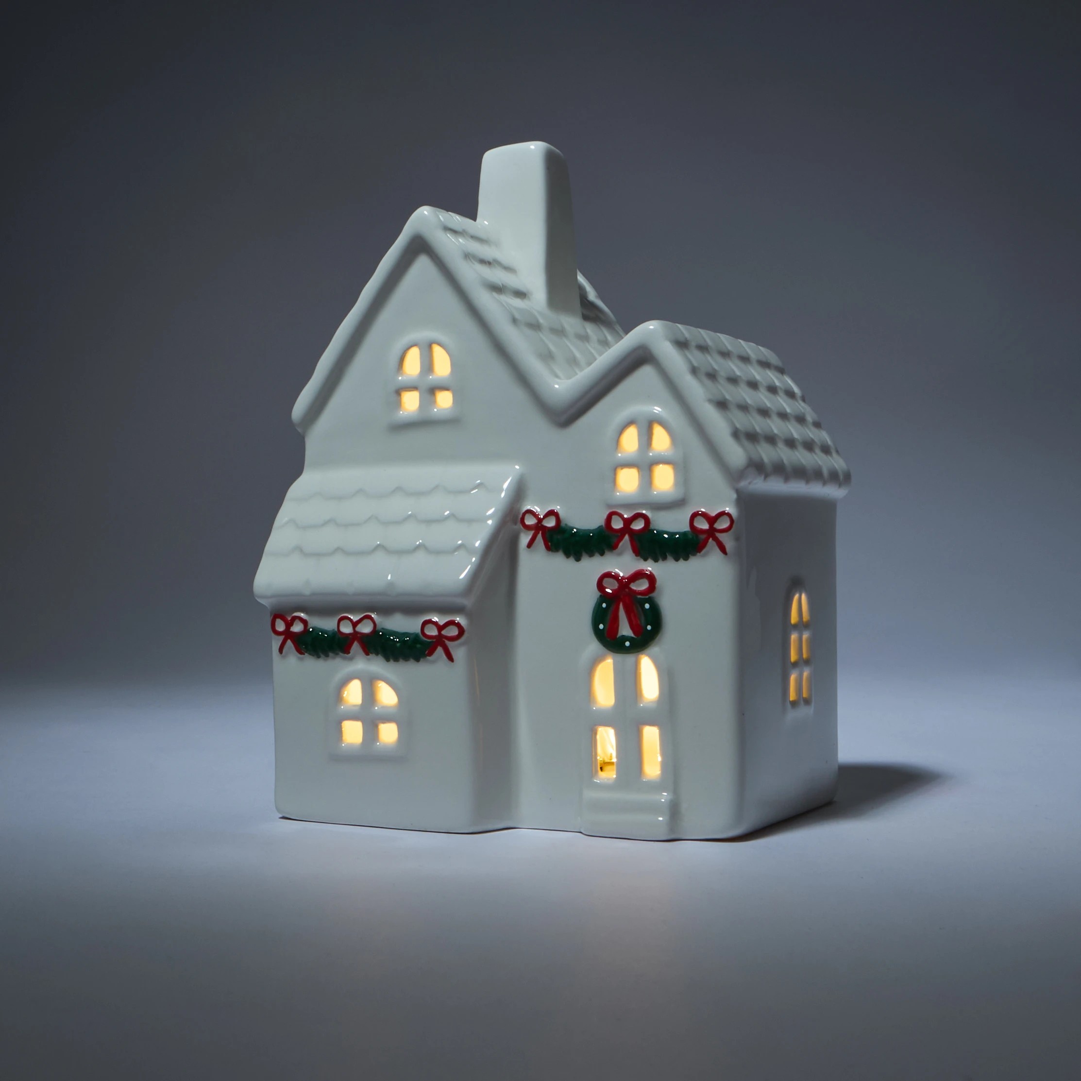 2 Light Up Ceramic House - Assorted, 2 of 10