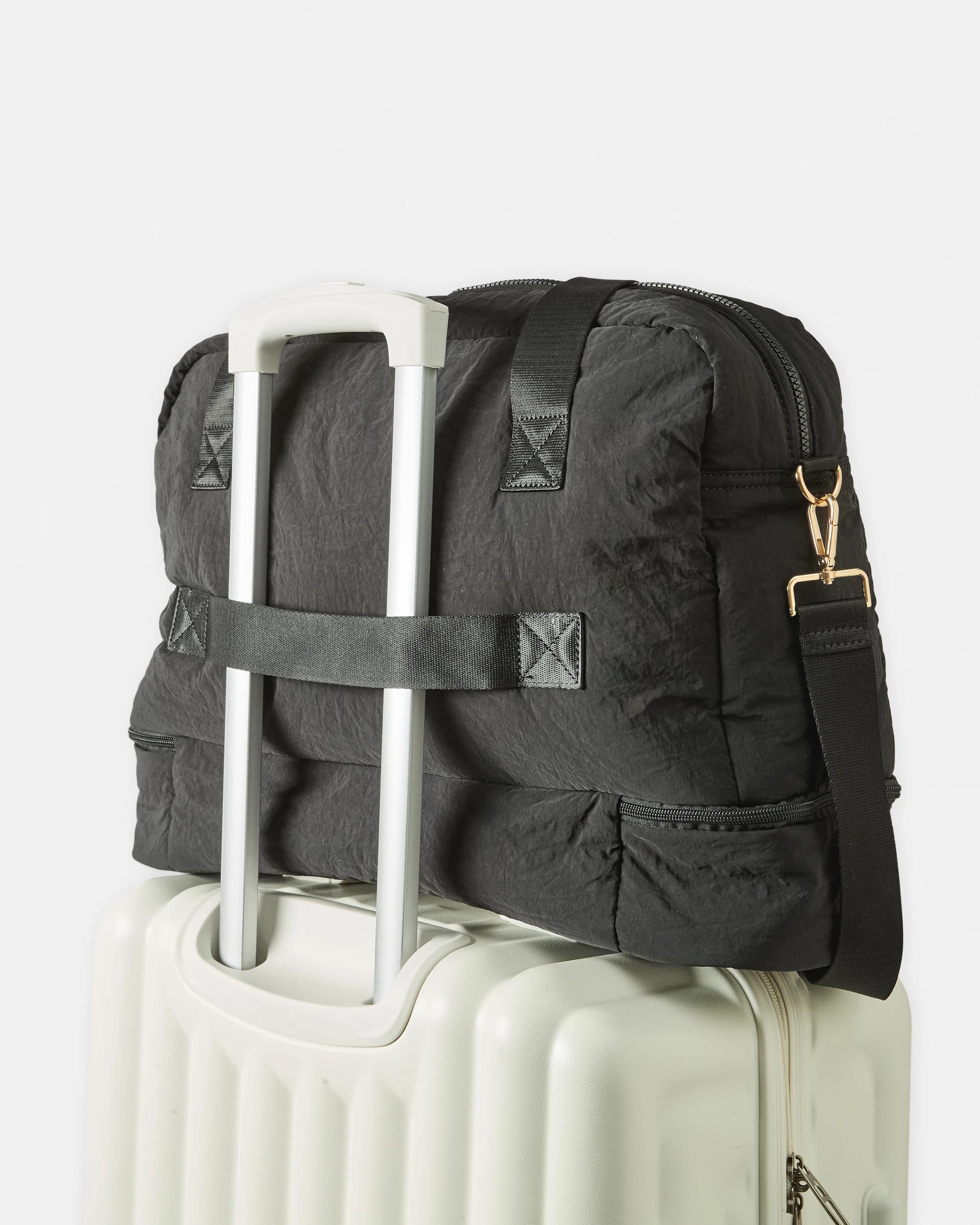 5 Padded Weekender Bag Black, 5 of 7