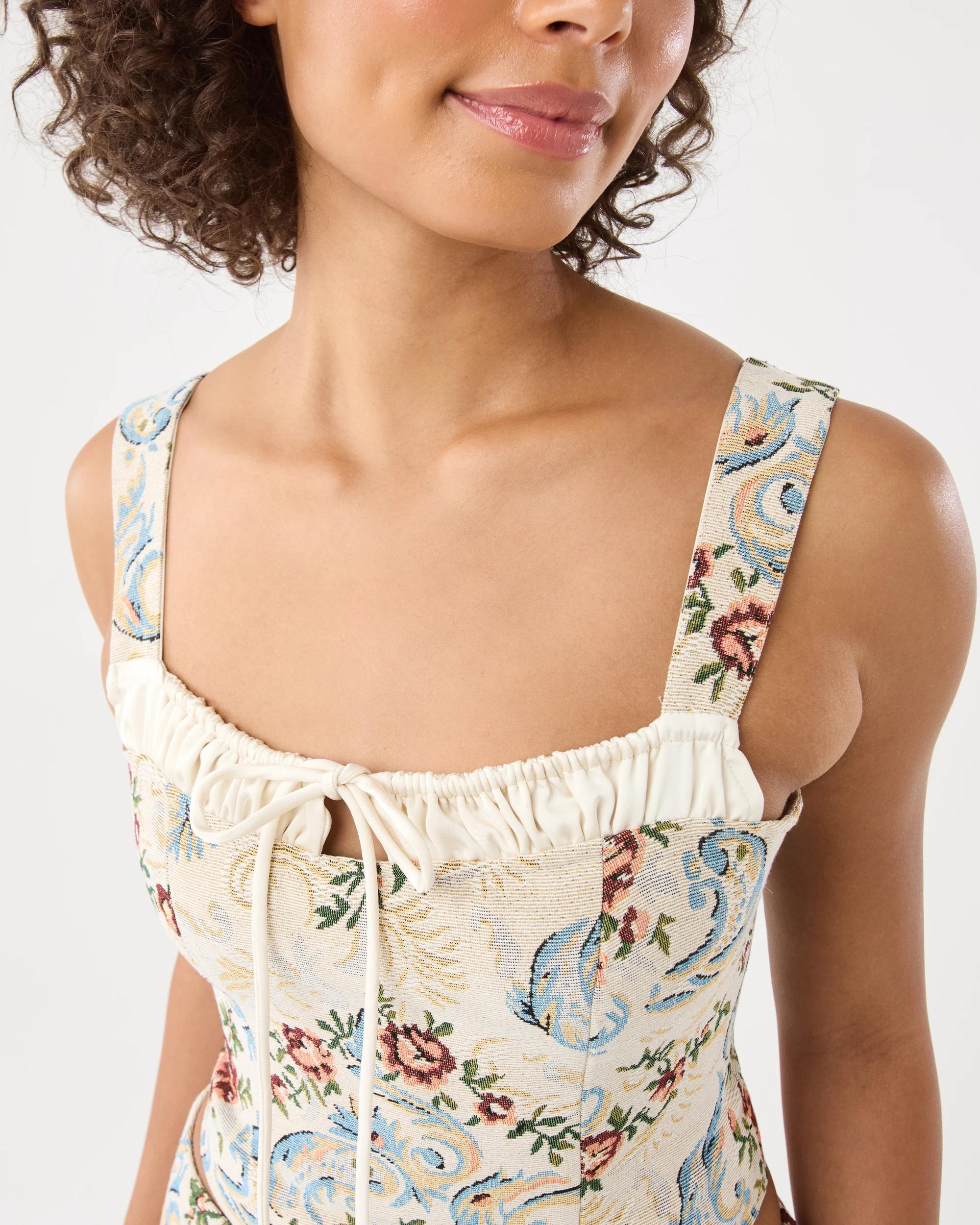 8 Sleeveless Tapestry Jacquard Top Jaquard, 8 of 10