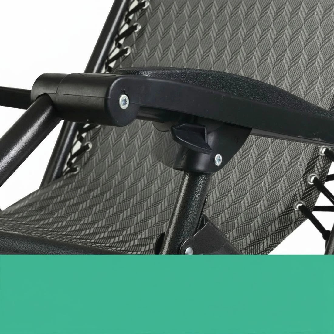 5 Gardeon 2PC Zero Gravity Chair Folding Outdoor Recliner Adjustable Sun Lounge Camping - Grey, 5 of 6