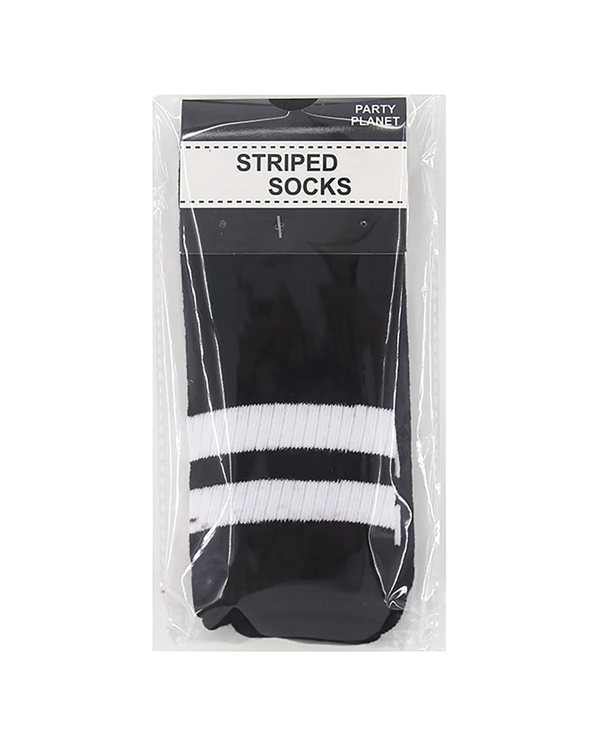 2 Oceana And White Striped Crew Socks 1 Pair - One Size - Pattern, 2 of 2