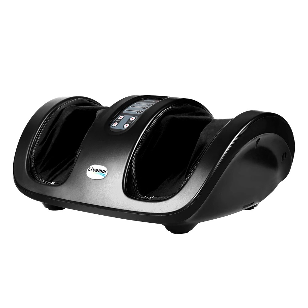 1 Livemor Foot Massager Shiatsu Massagers Electric Roller Kneading Leg - Black, 1 of 6