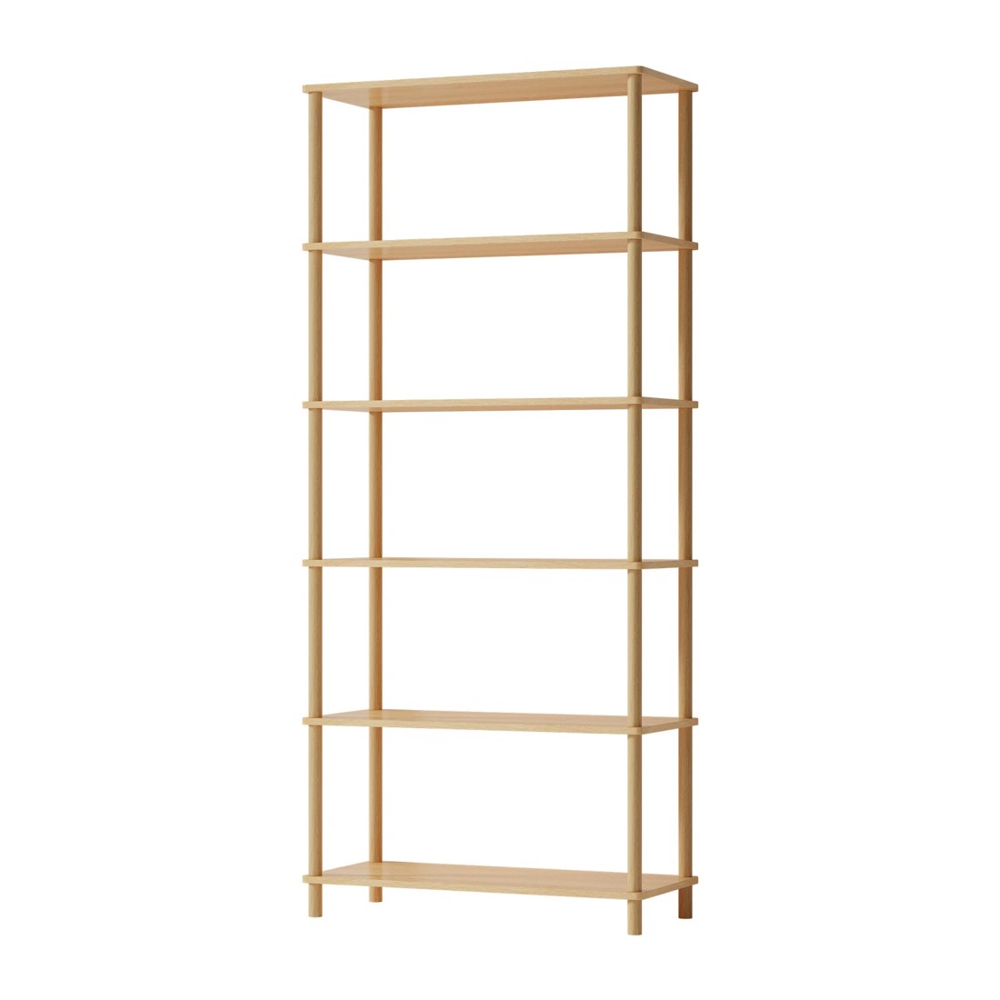 1 Oikiture Bookshelf 5 Tier Display Shelf Storage Shelves Stand Rack
 - natural, 1 of 10