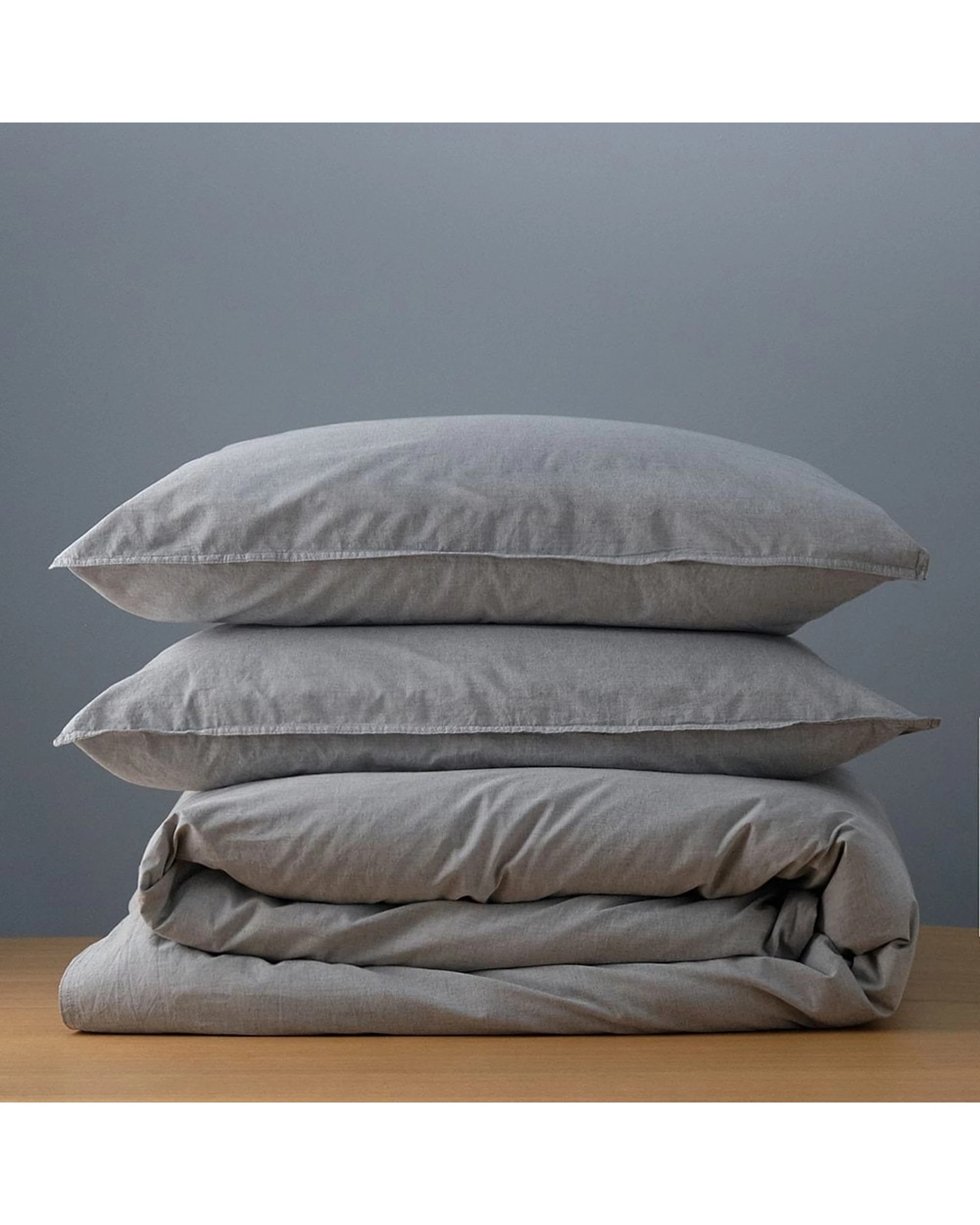 3 Canningvale Vintage Quilt Cover Set 100 Percent Cotton Smokey - Queen Bed - Grey, 3 of 4