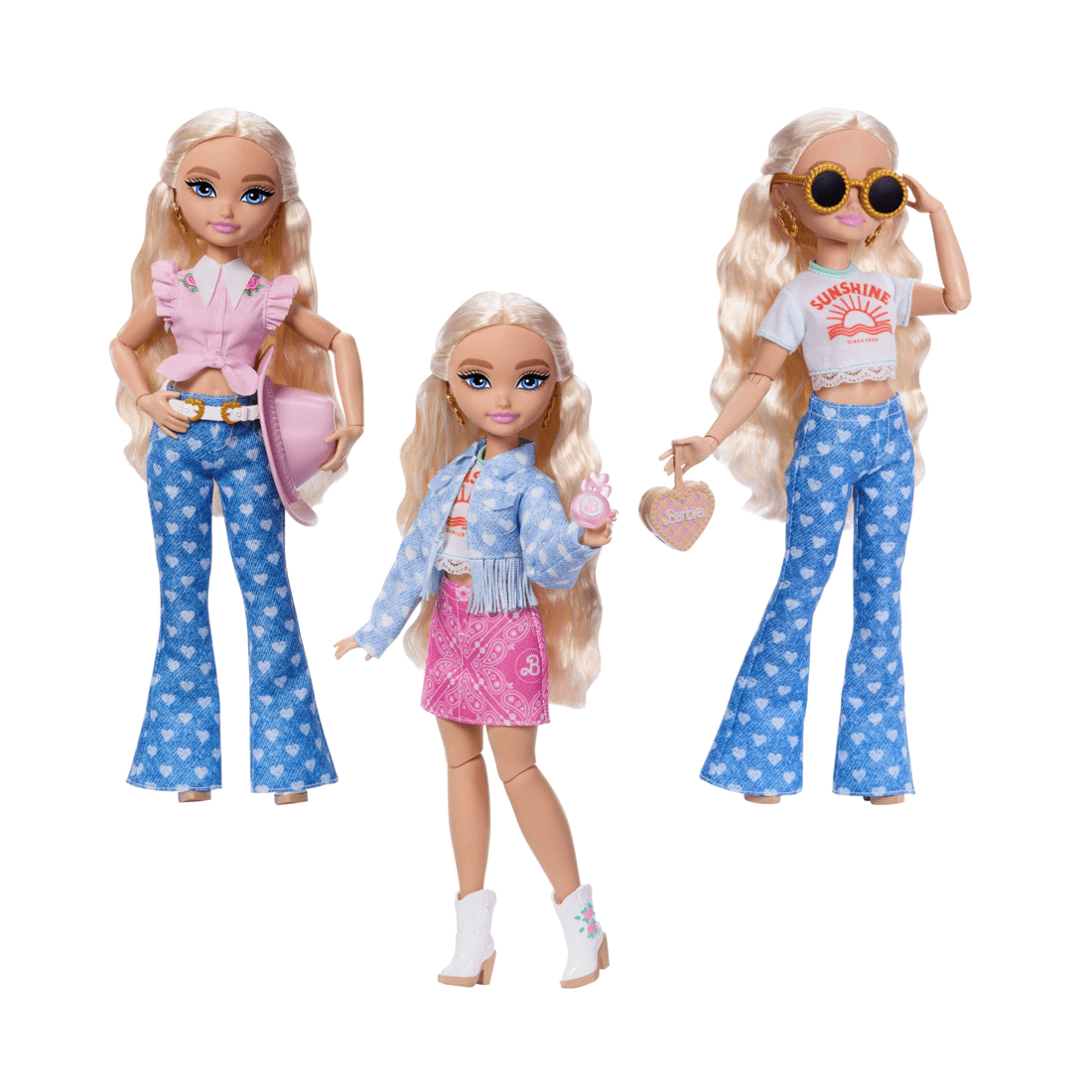 3 Mattel Barbie Malibu Doll  Dream Besties Festival Looks Set
 - Multi, 3 of 6