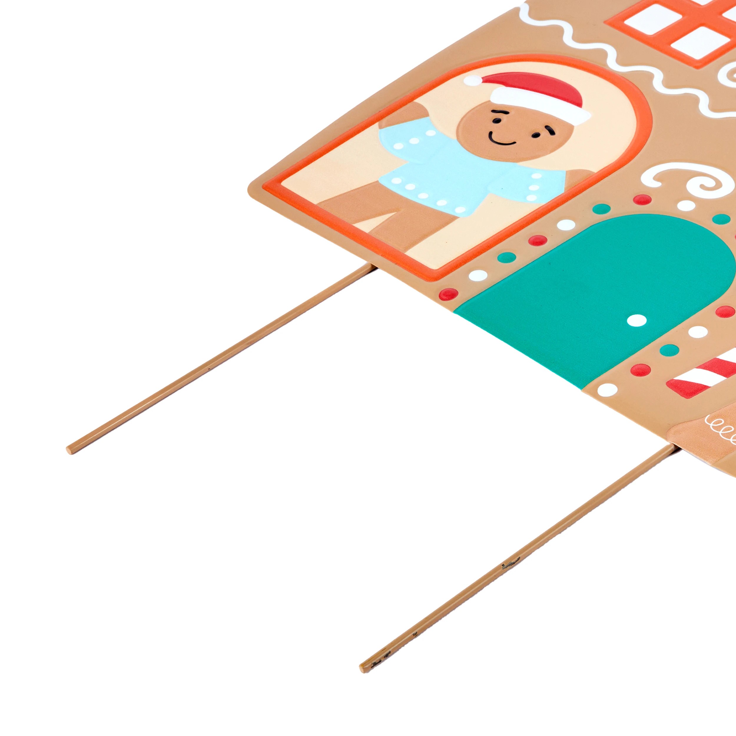 3 Large Christmas Gingerbread House Stake, 3 of 4