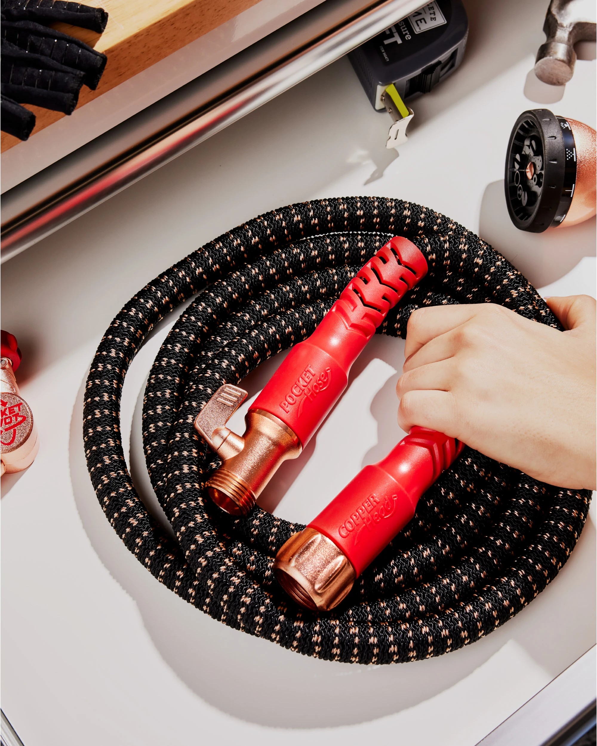 6 Pocket Hose Copper Head 7.5m Premium Ultra-Durable Expanding Garden Hose, 6 of 8