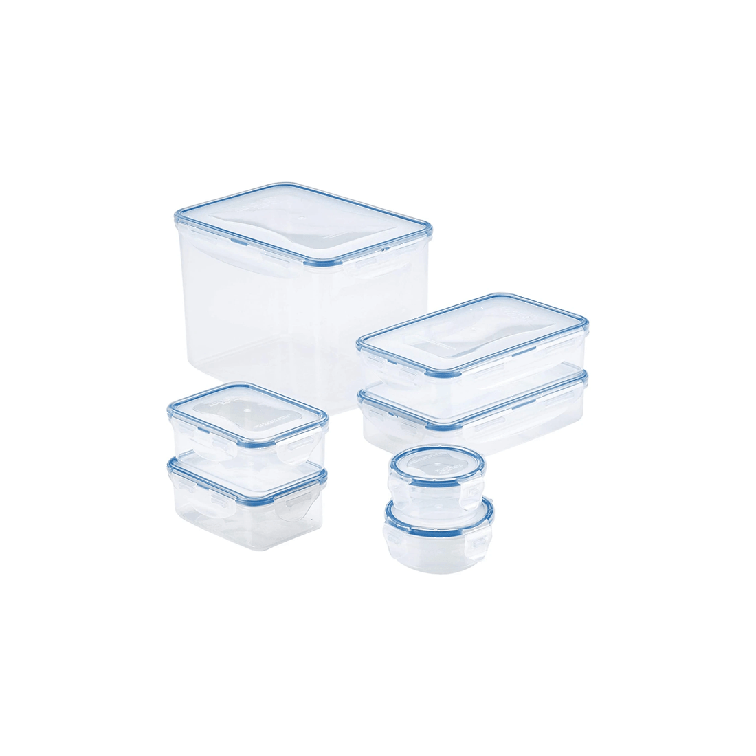 1 14pc Locknlock The Original Airtight Food Storage Rectangular Container Set
 - Clear, 1 of 2