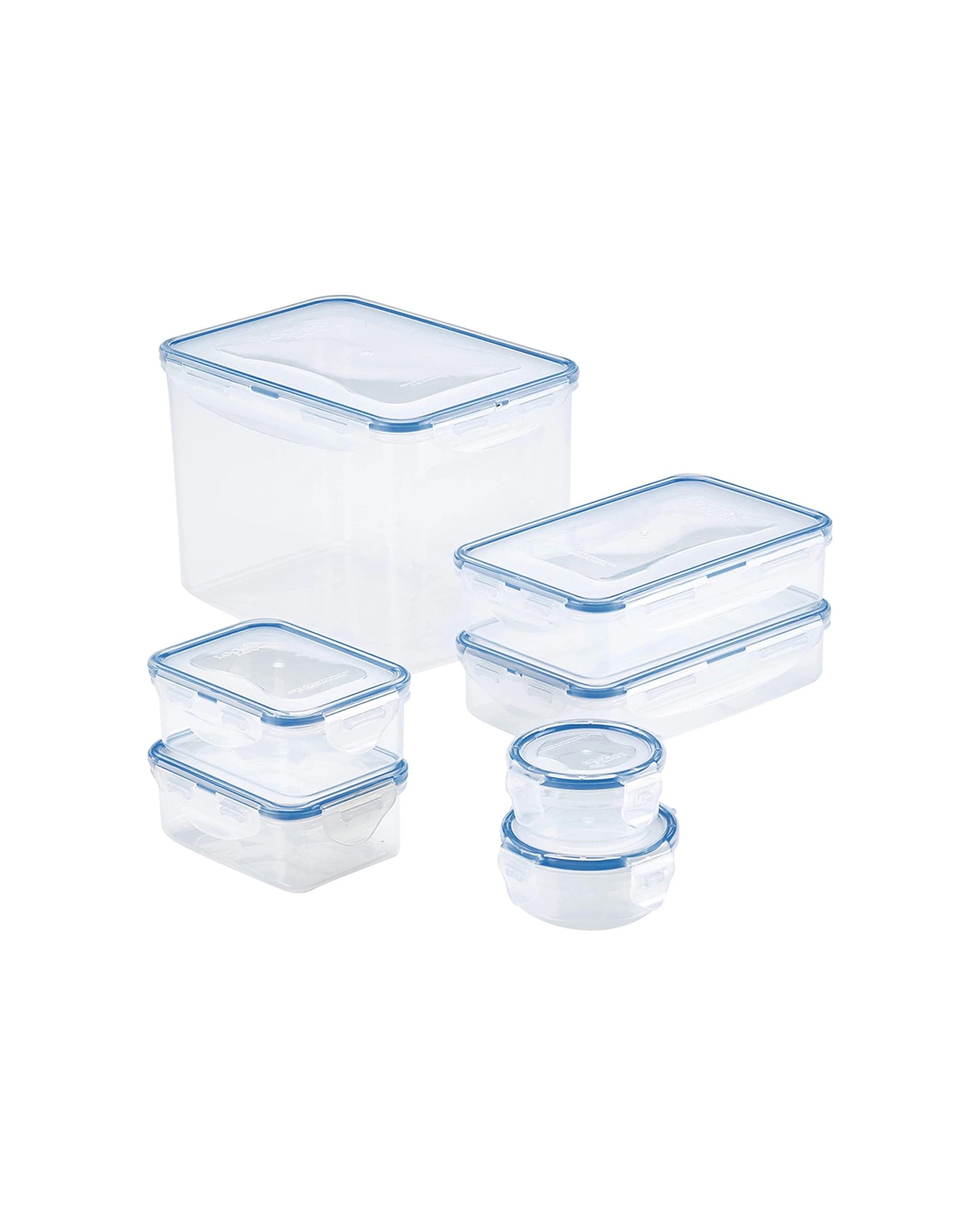 1 14pc Locknlock The Original Airtight Food Storage Rectangular Container Set
 - Clear, 1 of 2