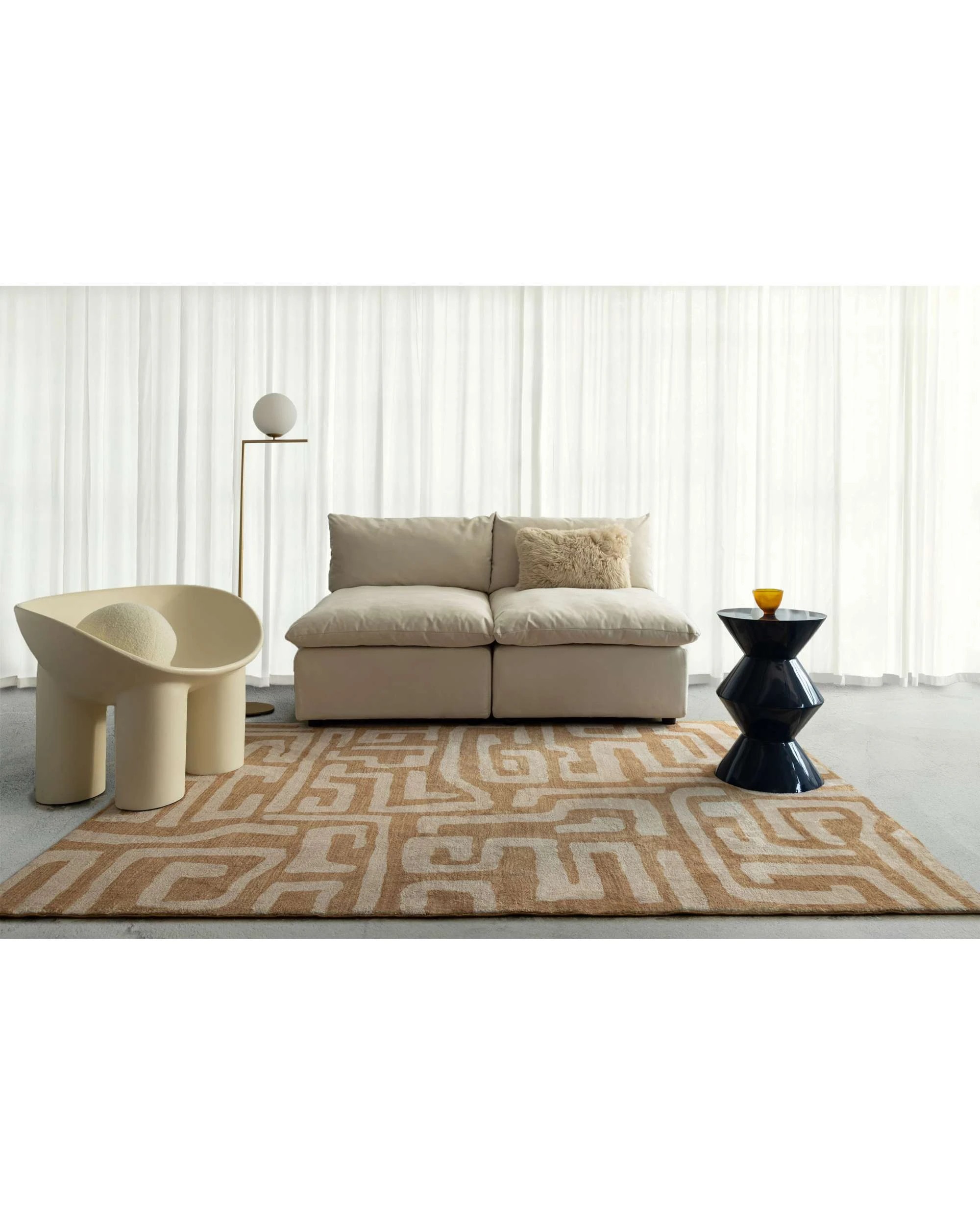 2 Loopsie Sahab Aztec Washable Rug-230cm x 160cm - Brown, 2 of 6