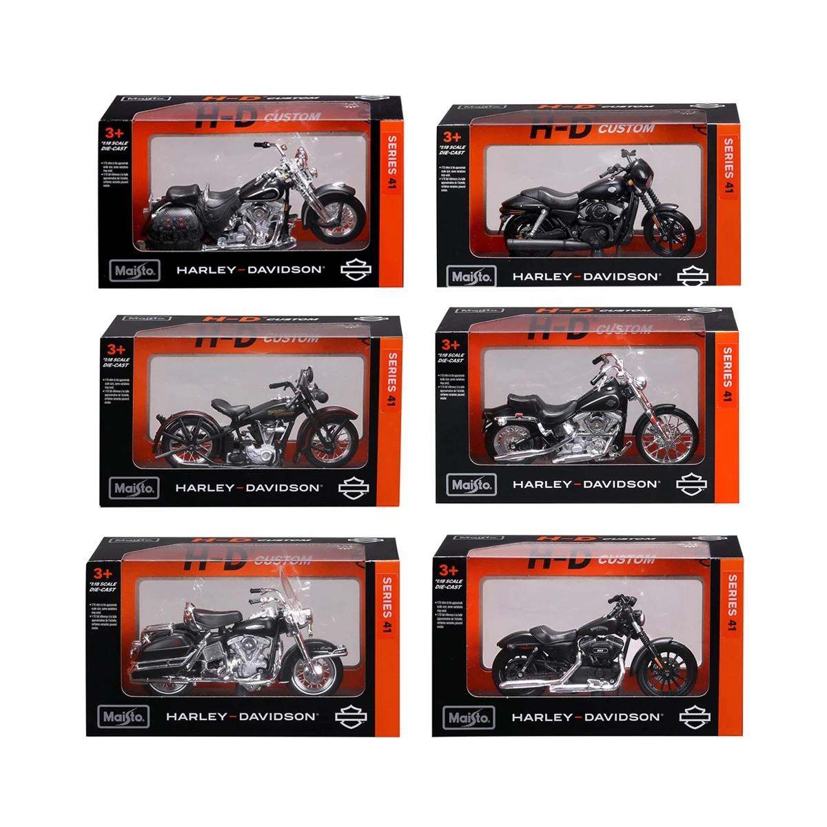 Harley-Davidson Maisto HD Custom 15台セット H-D Custom Series 41 Harley Davidson Action Vehicle