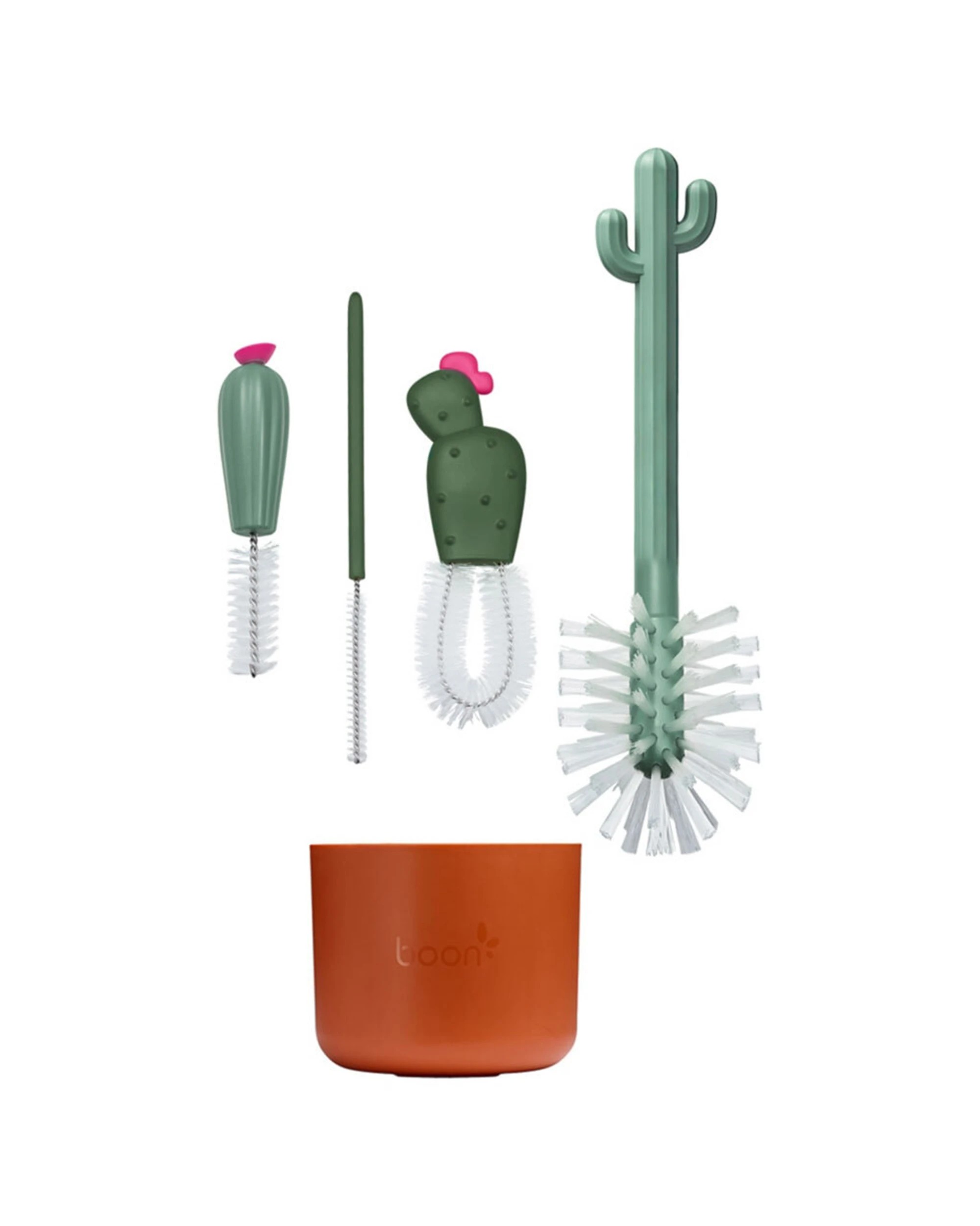 1 Boon 4pc Cacti Bottle Brush Set - Multi, 1 of 7