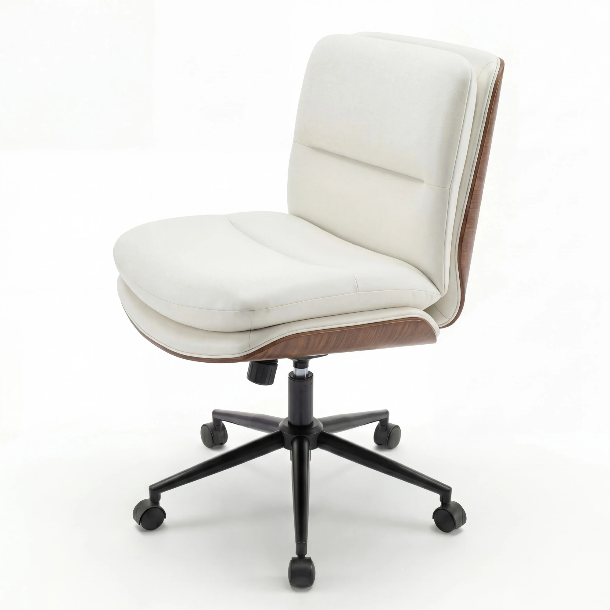 Costway Vanity Office Chair Adjustable Computer Desk Stool w/Backrest ...
