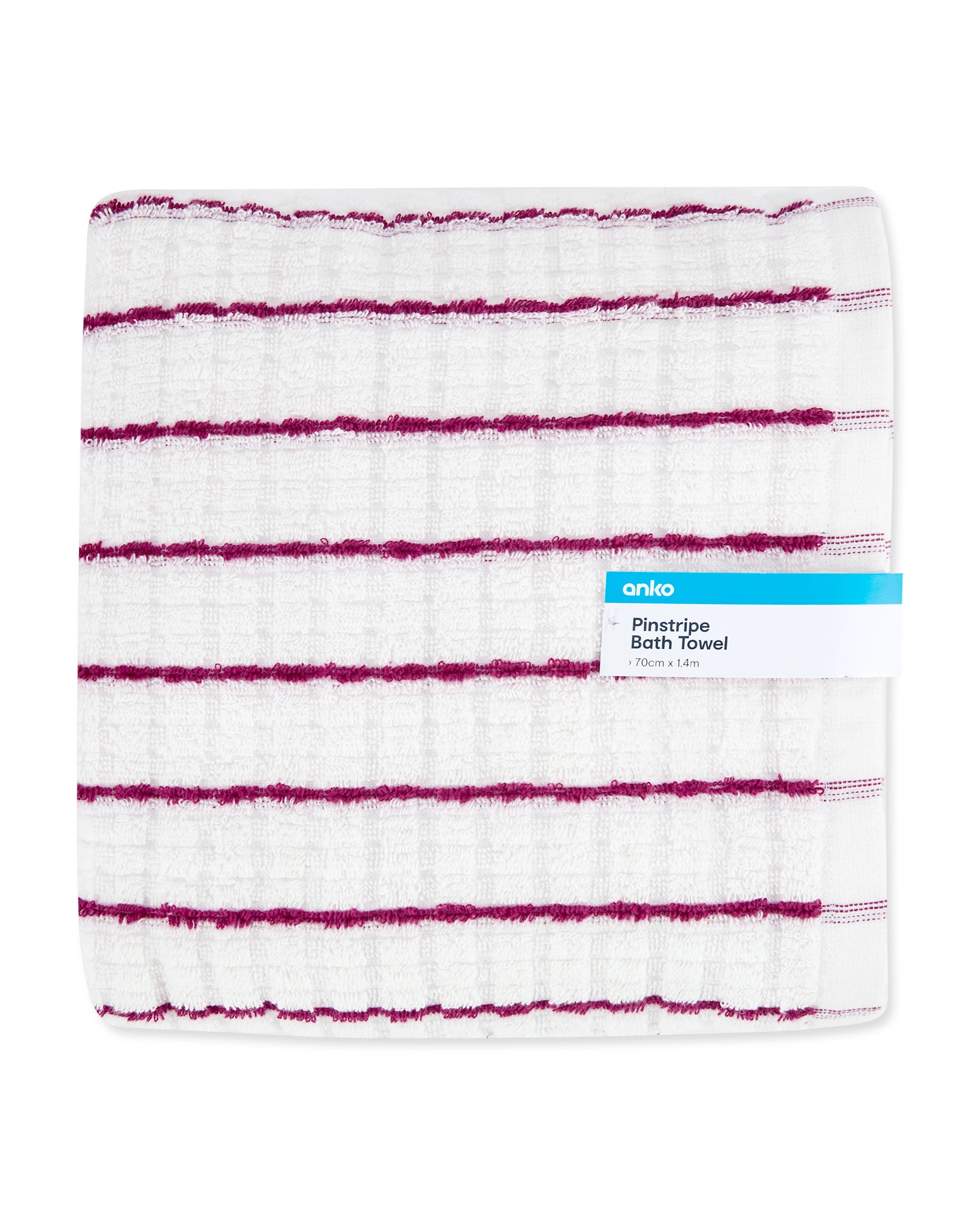 5 Pinstripe Bath Towel - Pink, 5 of 5