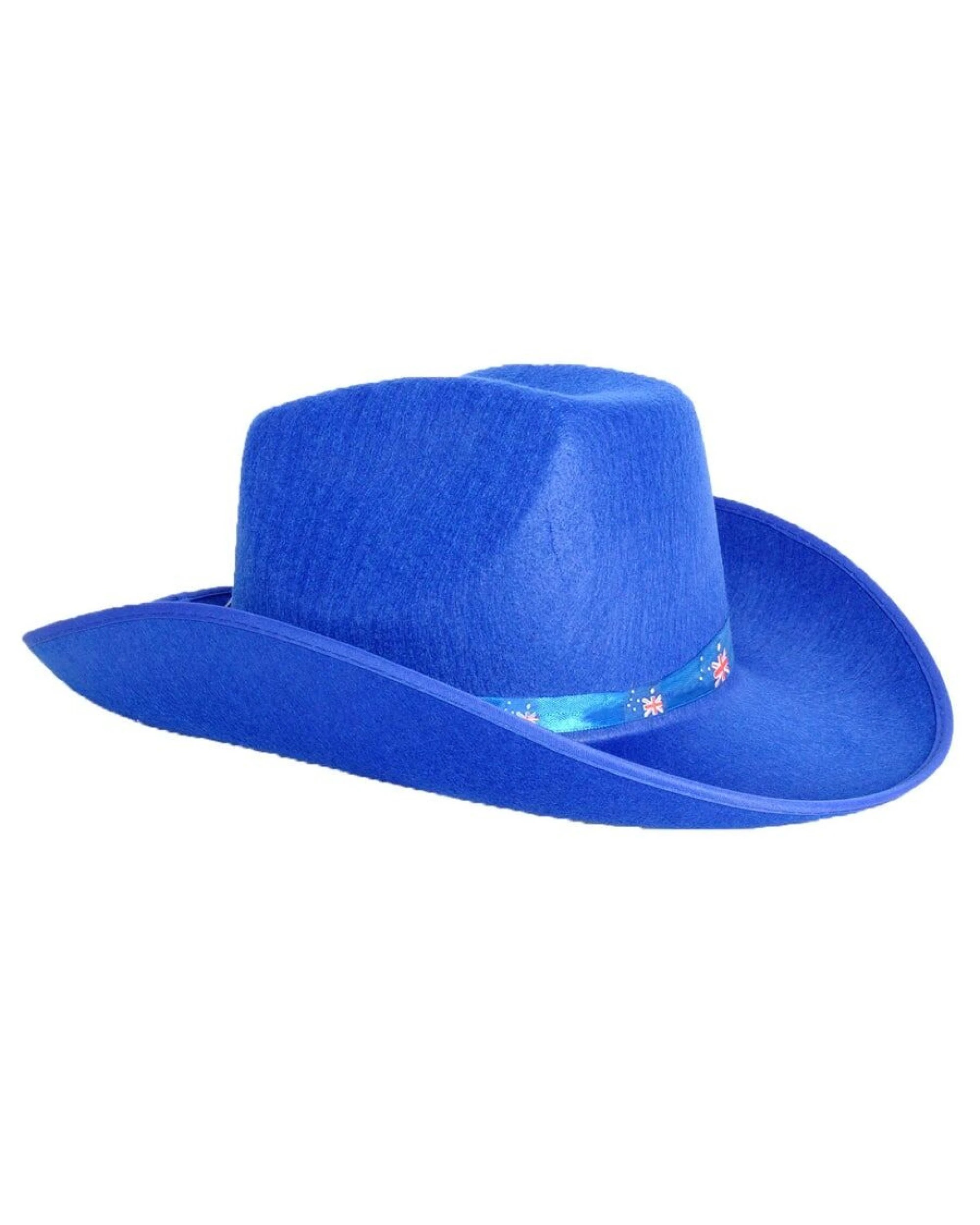 1 BR Costumes Felt Cowboy Hat with Australian Flag Ribbon, 1 of 1