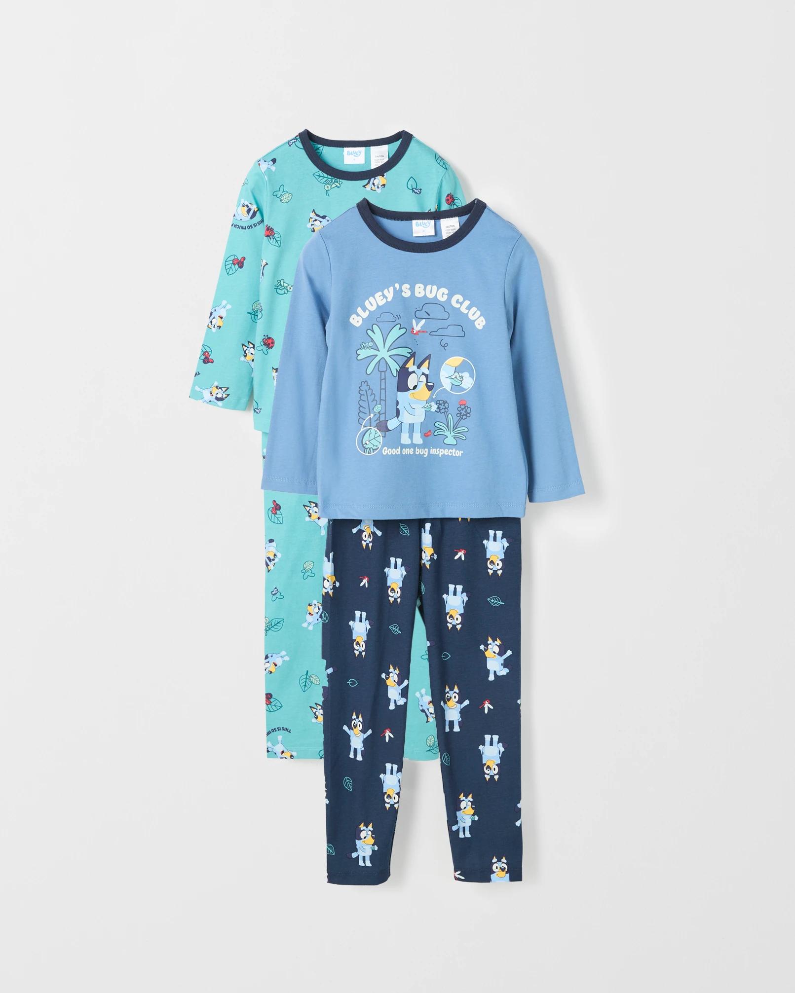 1 Bluey Australian Cotton 2 Pack Younger Boys Knit Pyjama Set BLUEY, 1 of 8