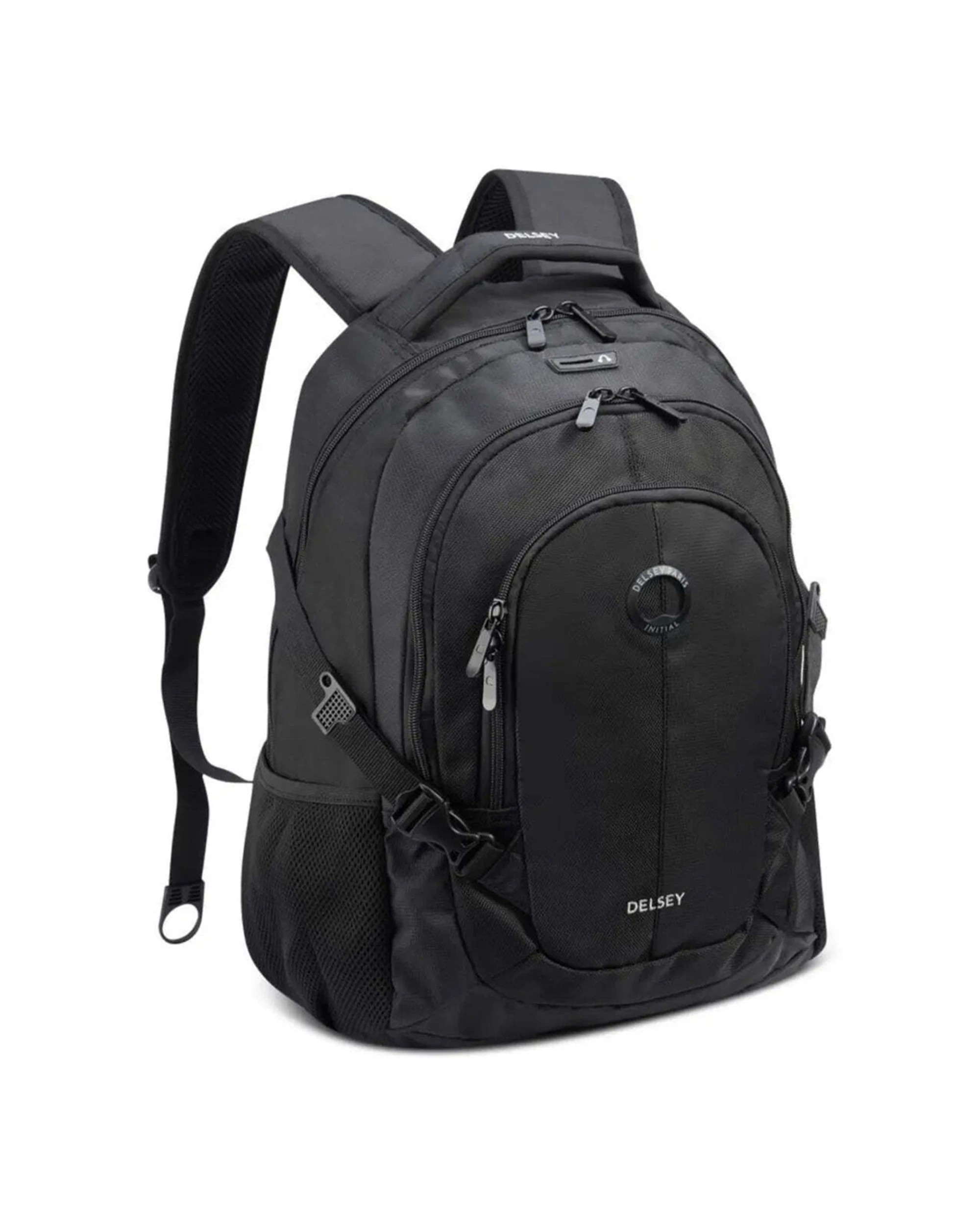 1 Delsey Luggage Navigator 15.6in Laptop Backpack USB Port Trolley Compatible Polyester - Black, 1 of 7