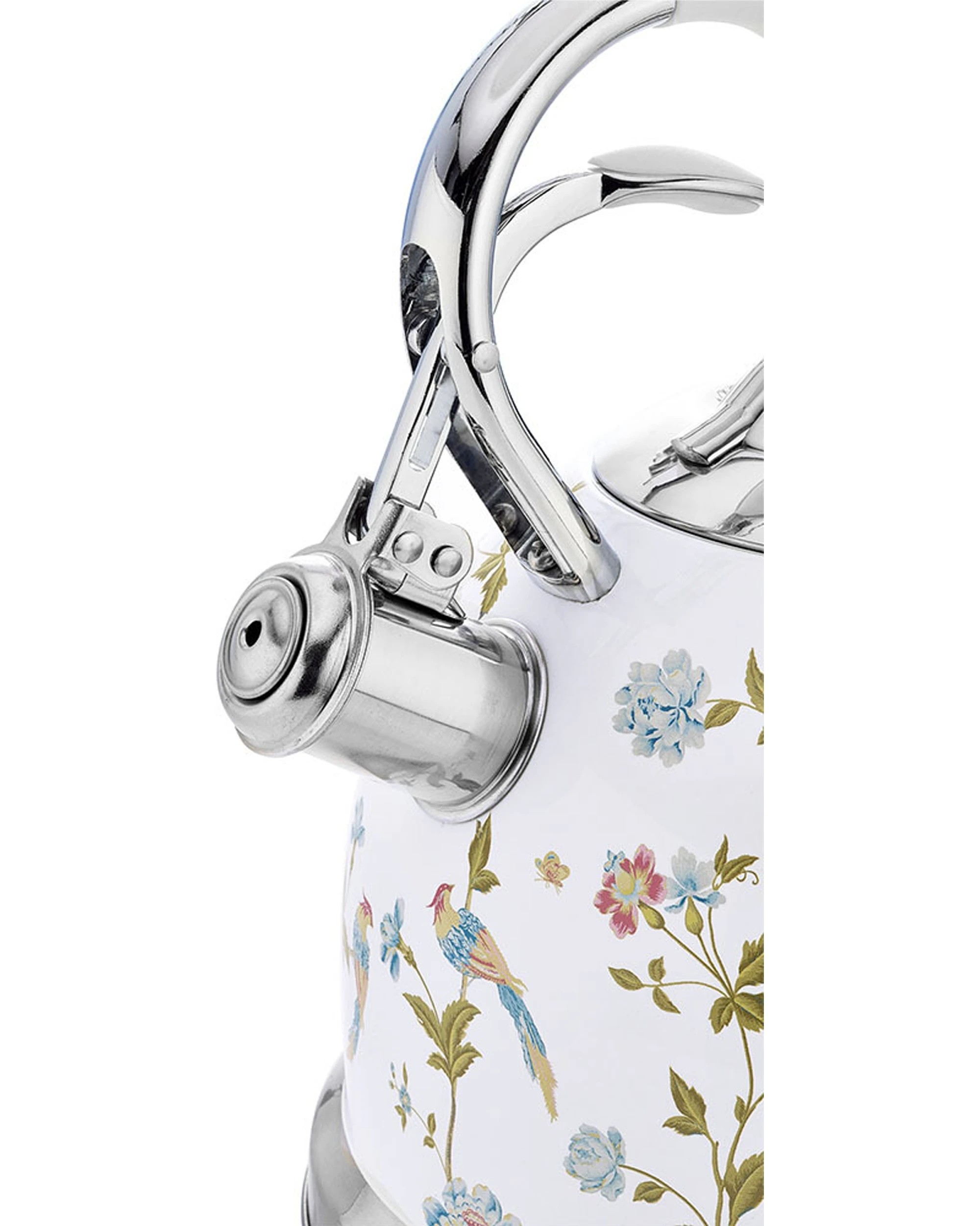 3 Laura Ashley Elveden  2.5L Stove Top Kettle& 2 Slice Bread Toaster Set - White, 3 of 9