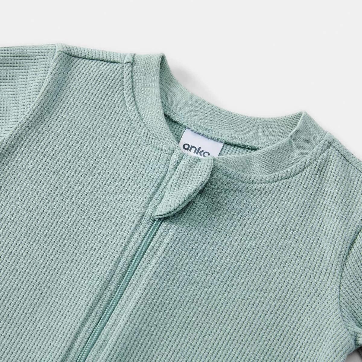 3 Waffle Coverall Surf Green, 3 of 3