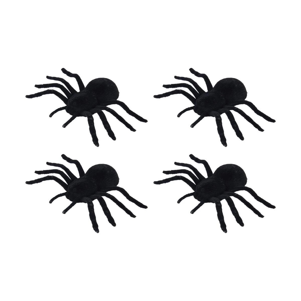 1 4 Pack Flocked Tarantulas, 1 of 7