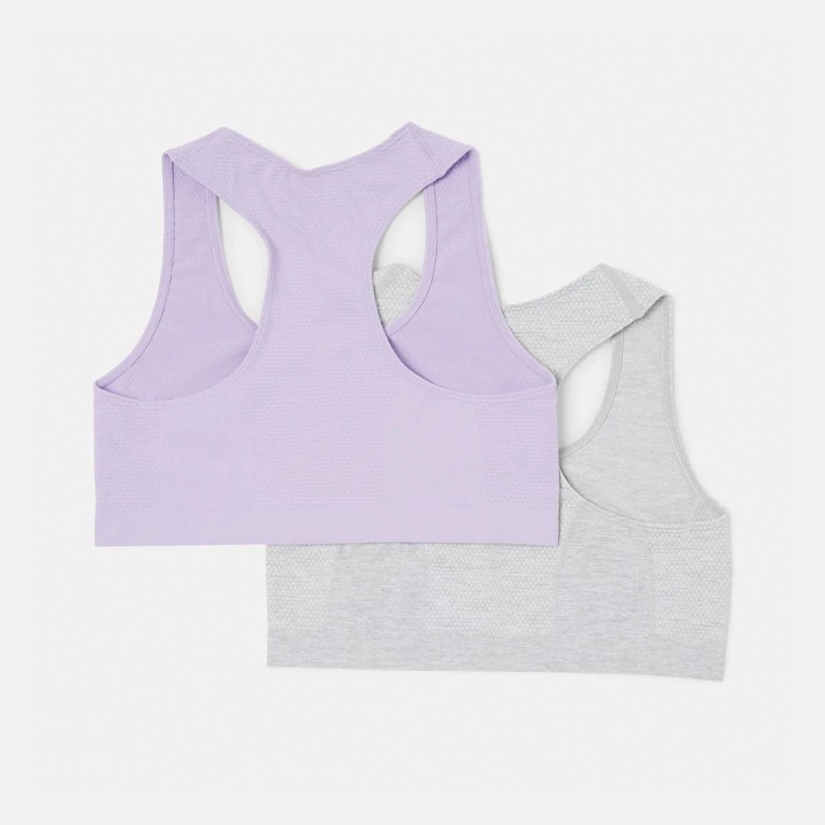 2 2 Pack Seam Free Crop Top Ice Whtmrl, 2 of 6