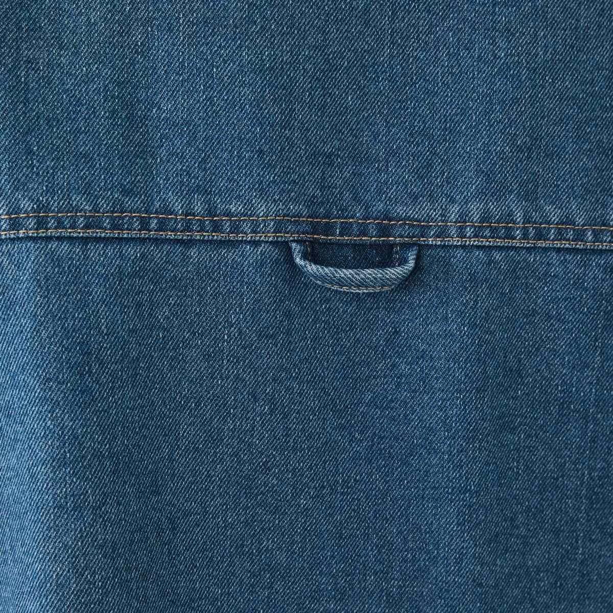 6 Long Sleeve Denim Shirt Mid Wash, 6 of 7