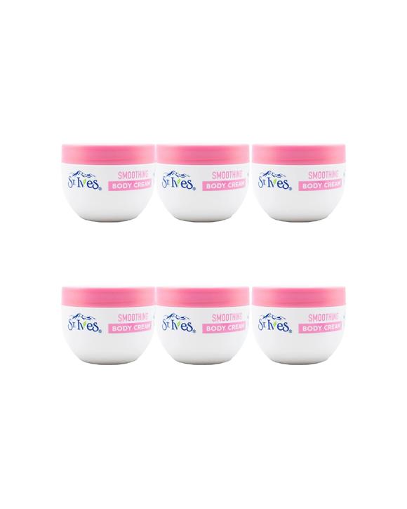 St Ives 6PK Body Smoothing Rose Water Argan Oil Skin Care 300ml - Pink