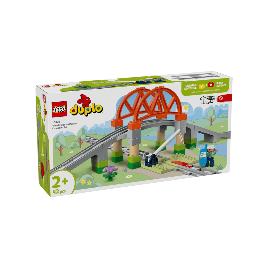 2 The LEGO Group LEGO DUPLO Town Train Bridge and Tracks Expansion Set - 10426, 2 of 10