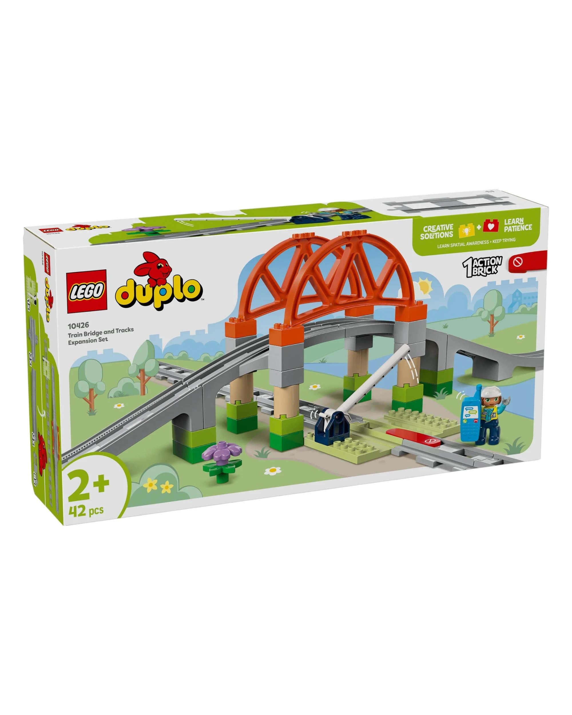 2 LEGO DUPLO Town Train Bridge and Tracks Expansion Set - 10426, 2 of 10