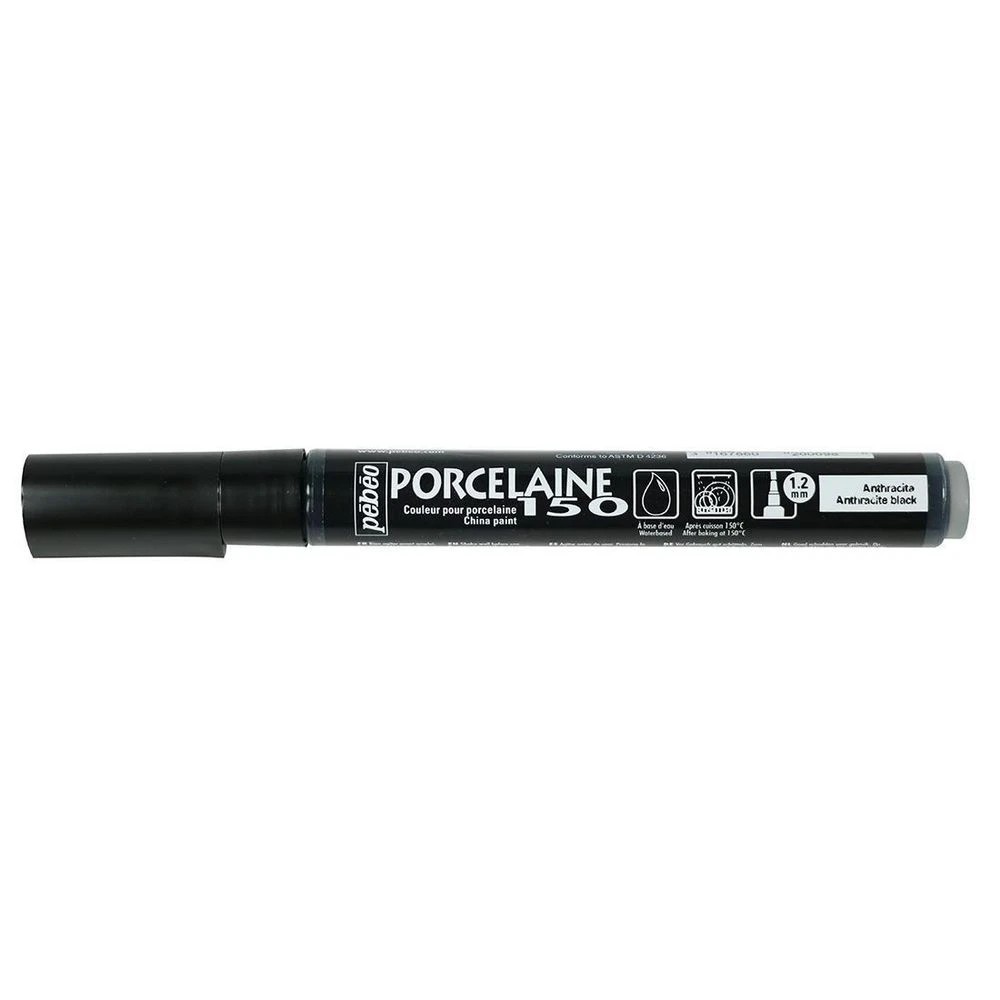 2 Pebeo Porcelaine 150 Marker Medium Tip Anthracite, 2 of 2