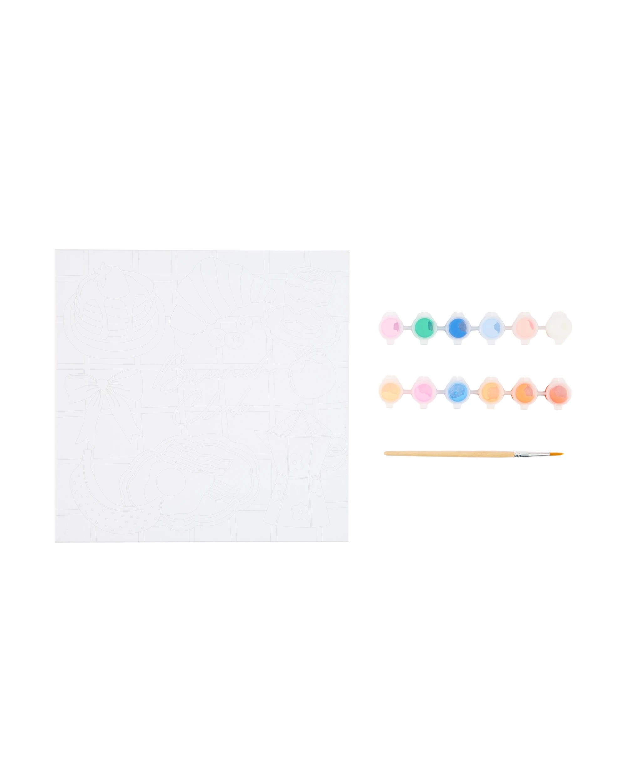 2 Paint Your Own Canvas Art Kit - Brunch Club, 2 of 4