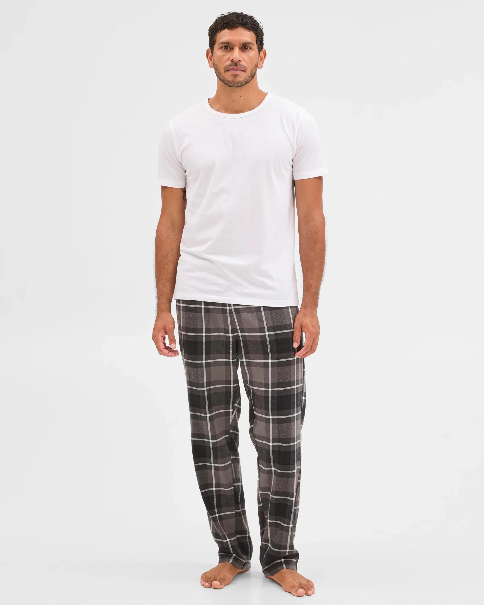 1 Target Man  Flannelette Sleep Pant CHARCOAL CHECK, 1 of 5