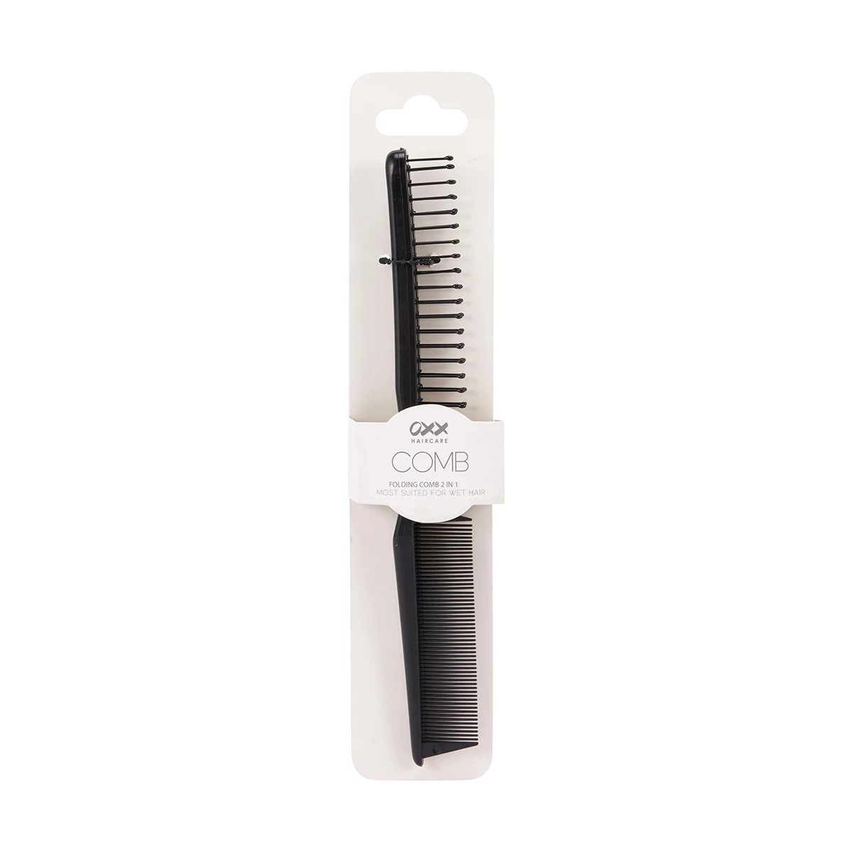 6 OXX Haircare 2-in-1 Folding Comb - Black, 6 of 7