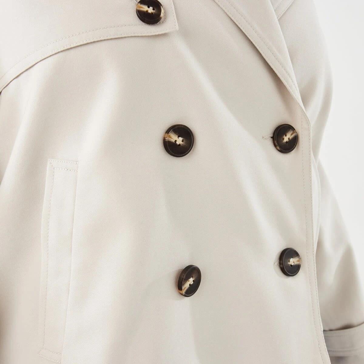 10 Crop Trench Coat Ecru, 10 of 10