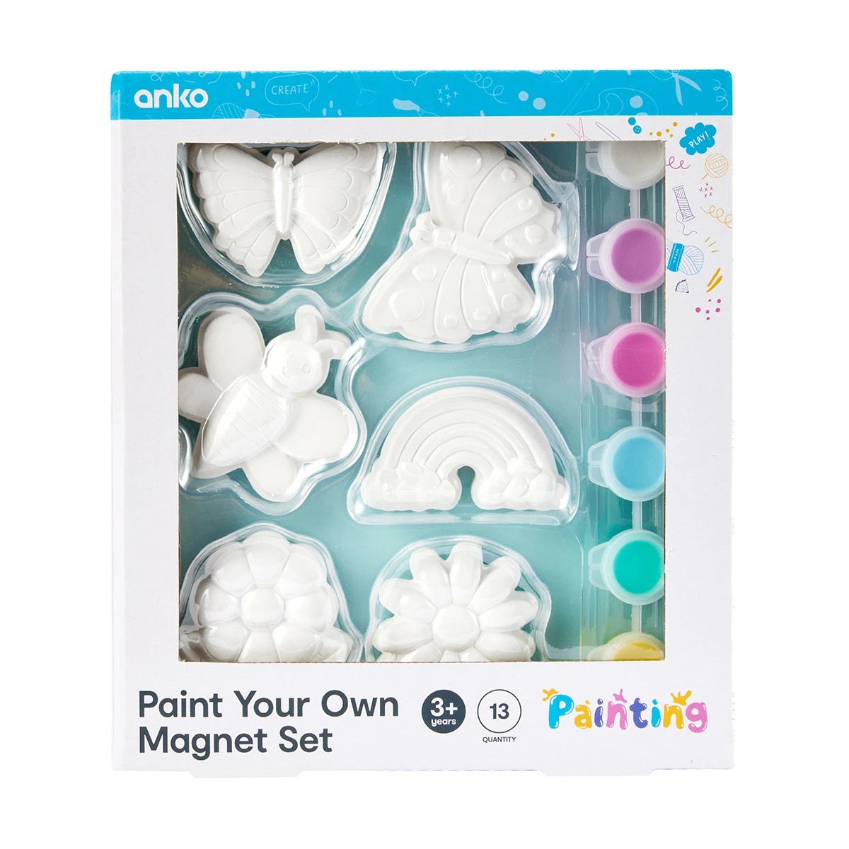 1 13 Piece Paint Your Own Magnet Set, 1 of 10