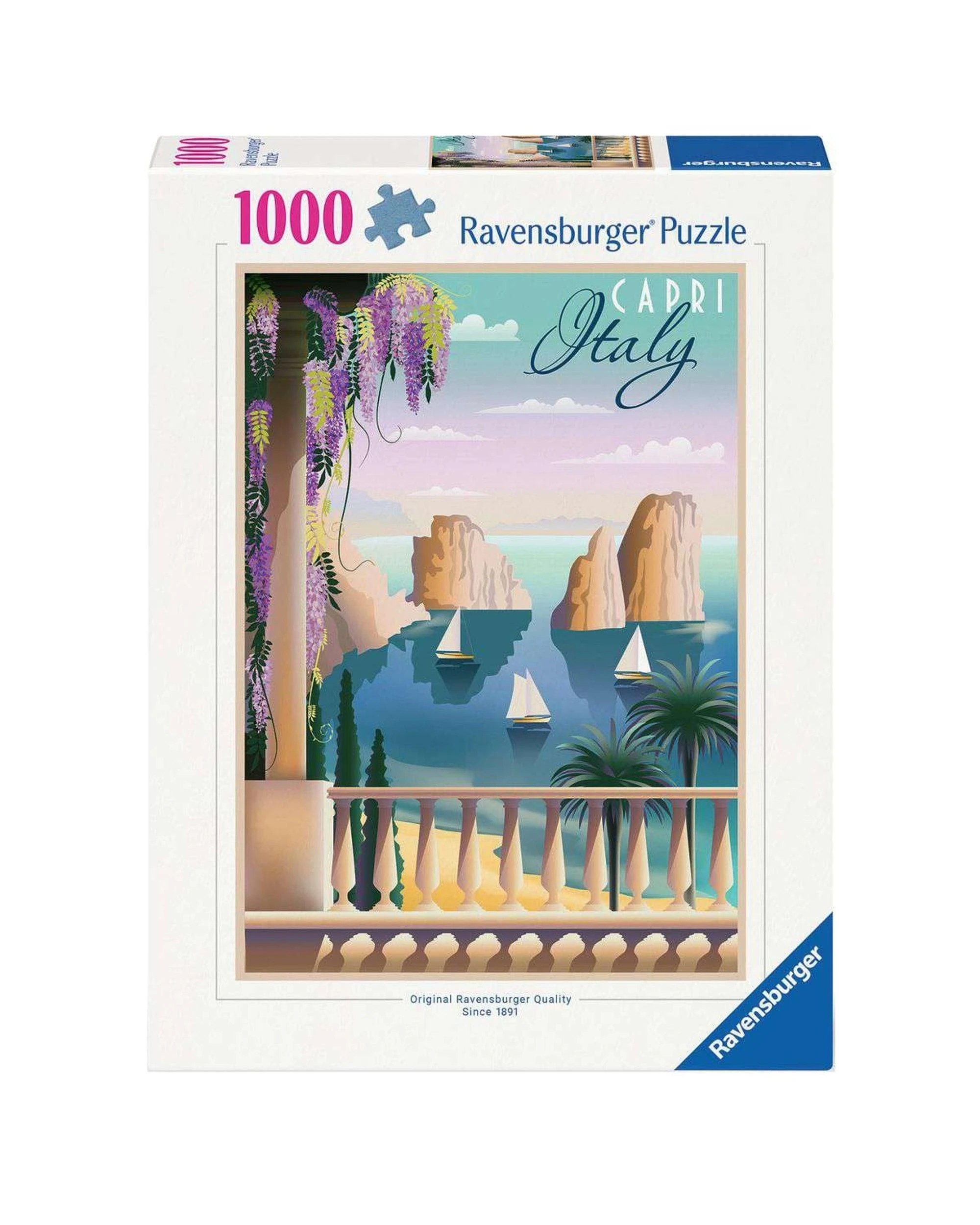 1 Ravensburger Postcard from Capri Italy 1000 Piece Jigsaw Puzzle, 1 of 1