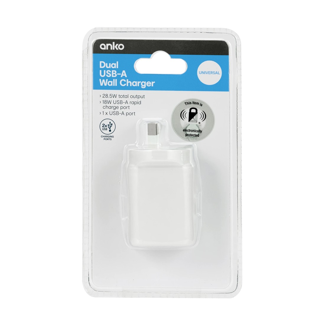 5 28.5W Dual USB-A Wall Charger, 5 of 5