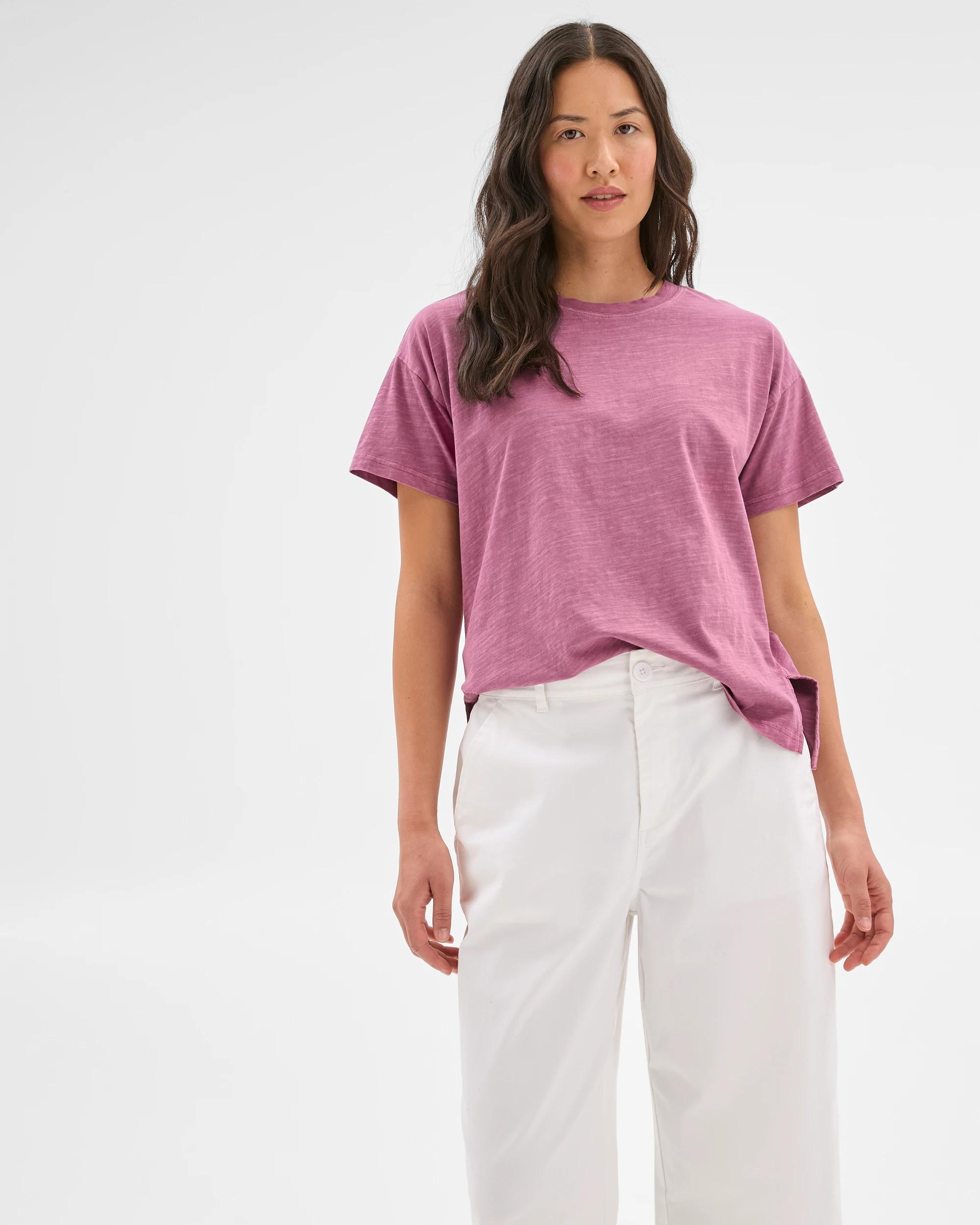 7 Target Australian Cotton Relaxed Slub T-Shirt Damson, 7 of 7