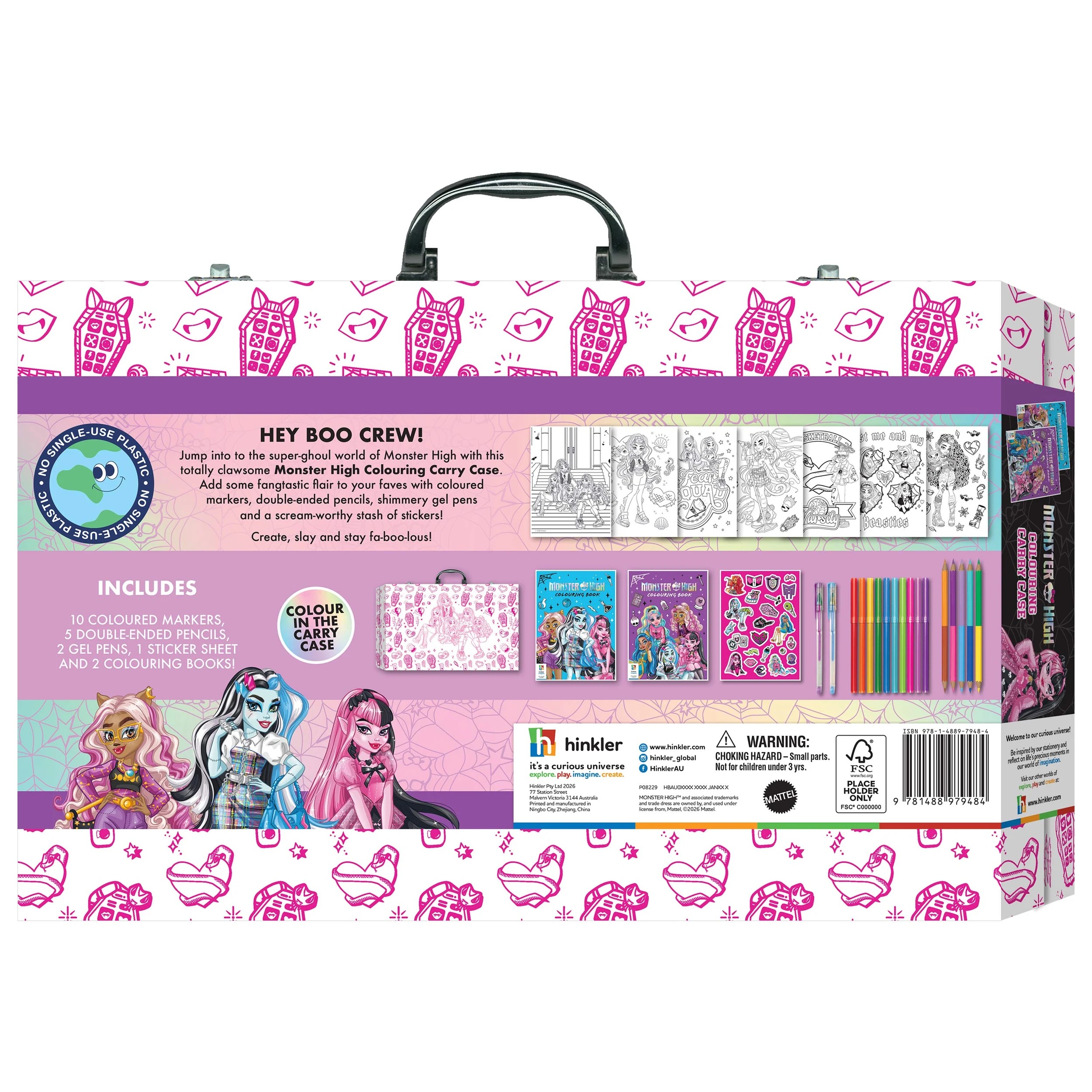 2 Kaleidoscope: Monster High Colouring Carry Case - Book, 2 of 8