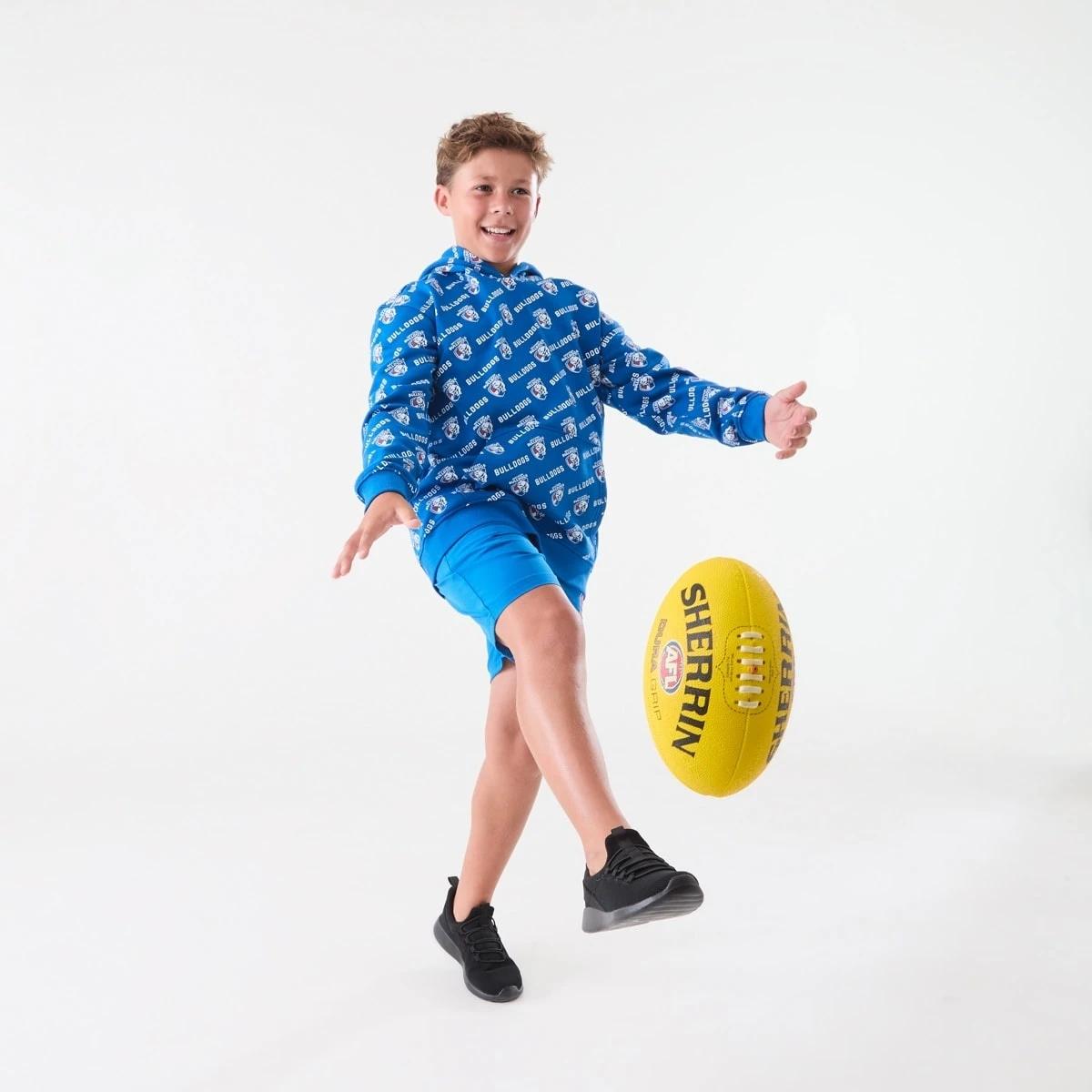 1 Official AFL Kids All Over Print Hoodie Bulldogs, 1 of 9