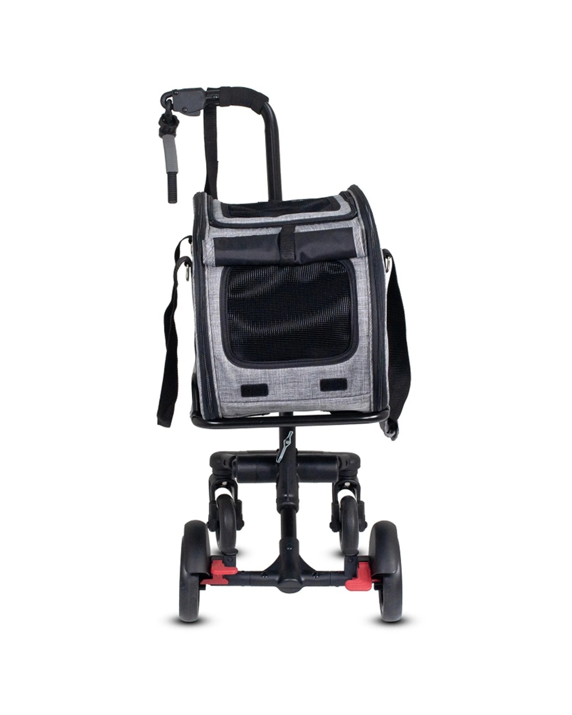 4 Furmates Co-Rider K9 4 Wheel Pet Trailer Pram Stroller With Detachable Carrier - Grey, 4 of 5