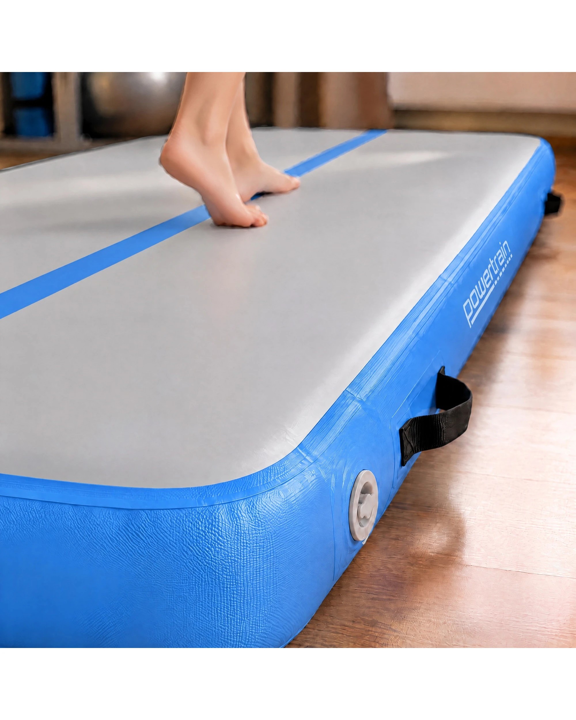 6 Powertrain 6M x 2M 20cm Air Track Gymnastics Tumbling Airtrack Exercise Yoga Mat Balance Beam Inflatable, 6 of 9